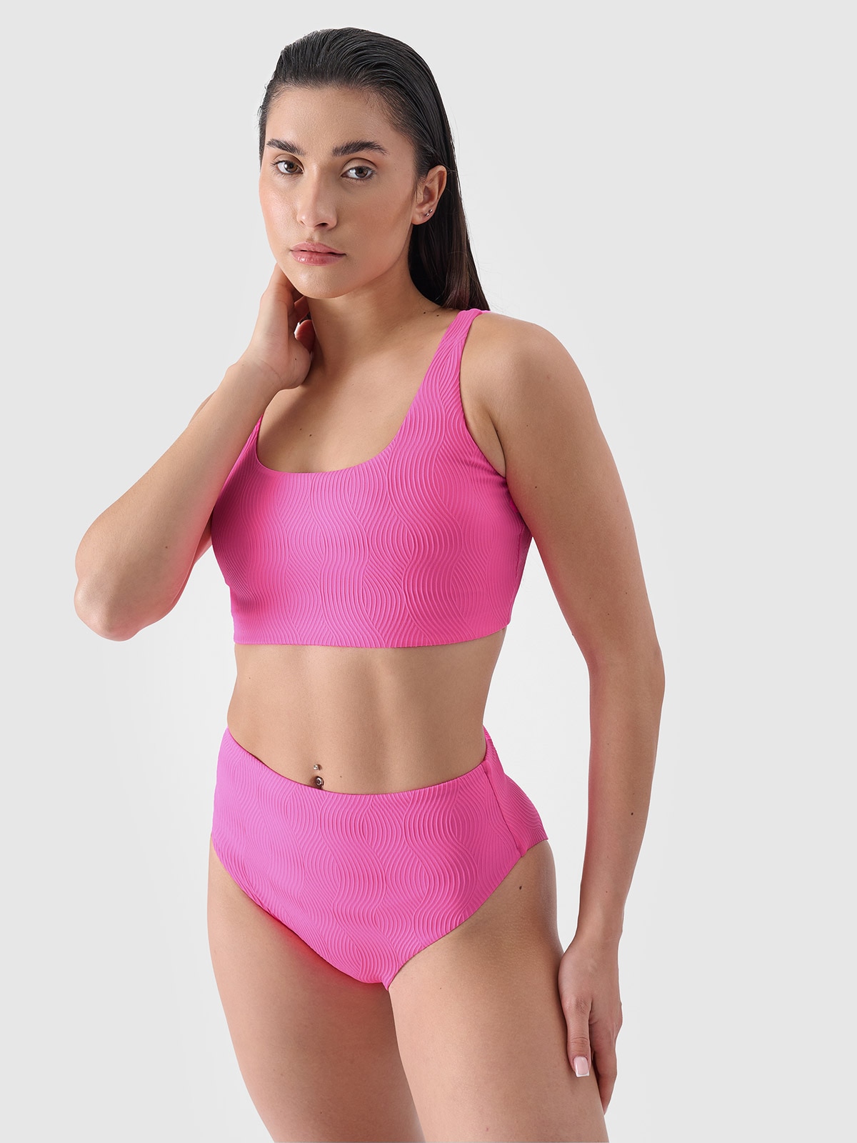 Slip de baie bikini pentru femei - fucsia