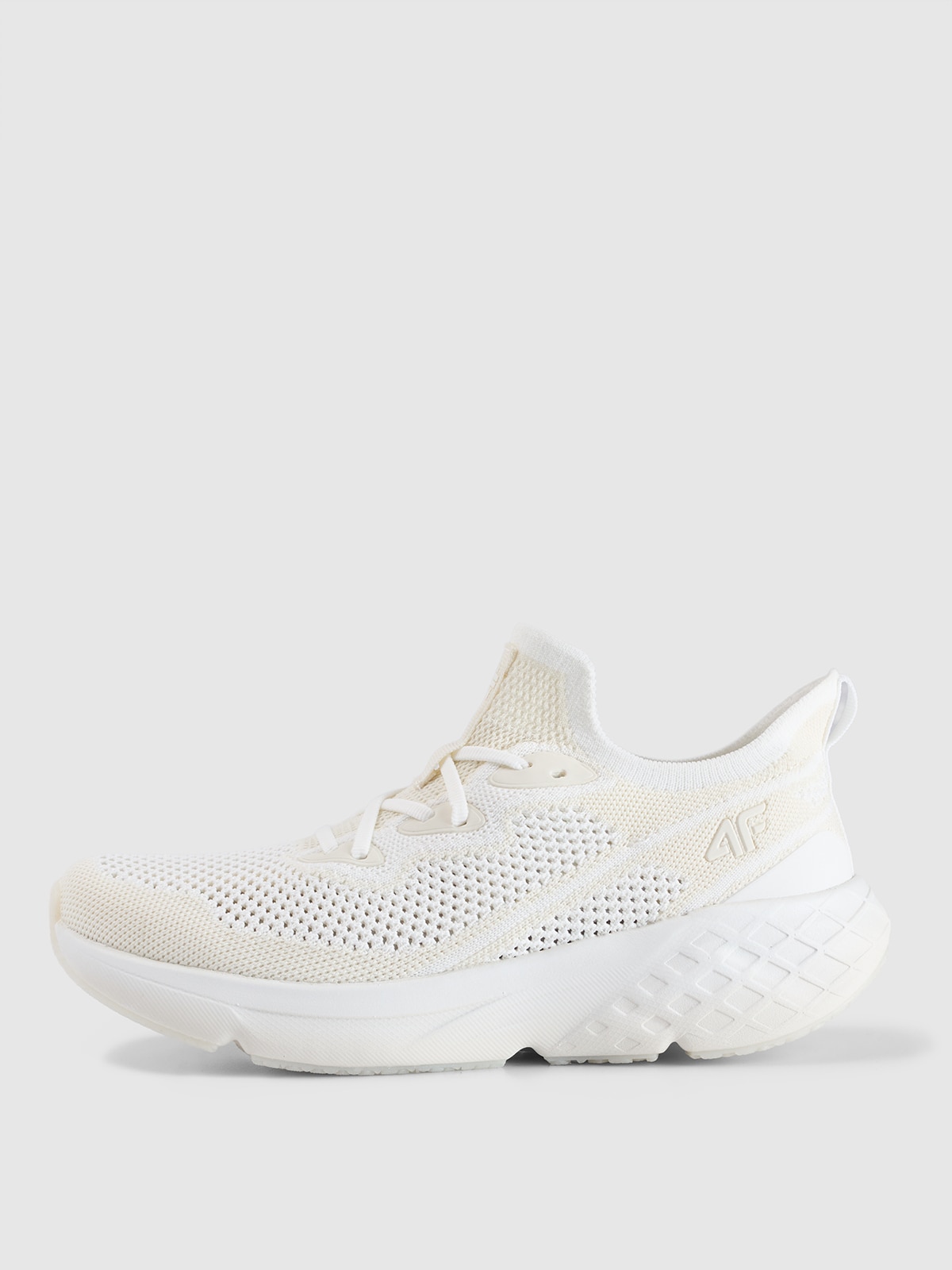 Sneakerși joși Velocity E-knit pentru femei - albi