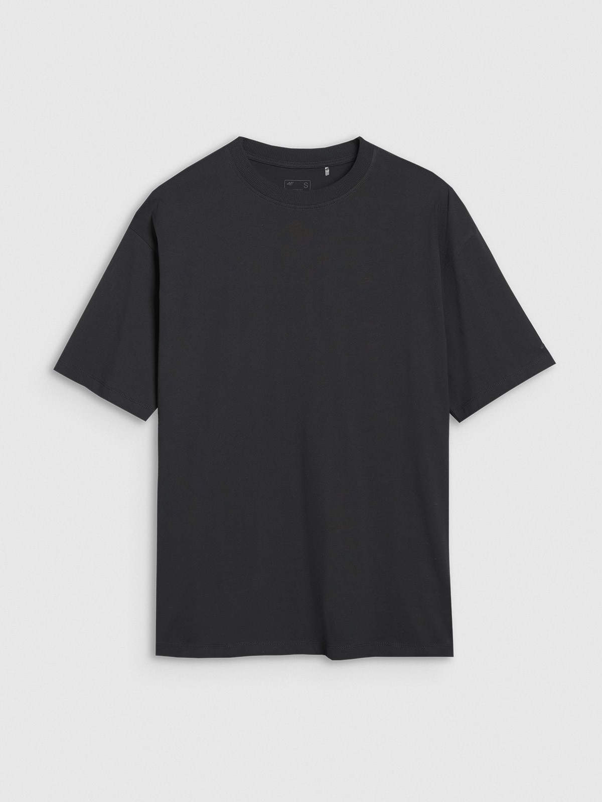 Tricou oversize unicolor pentru femei - negru