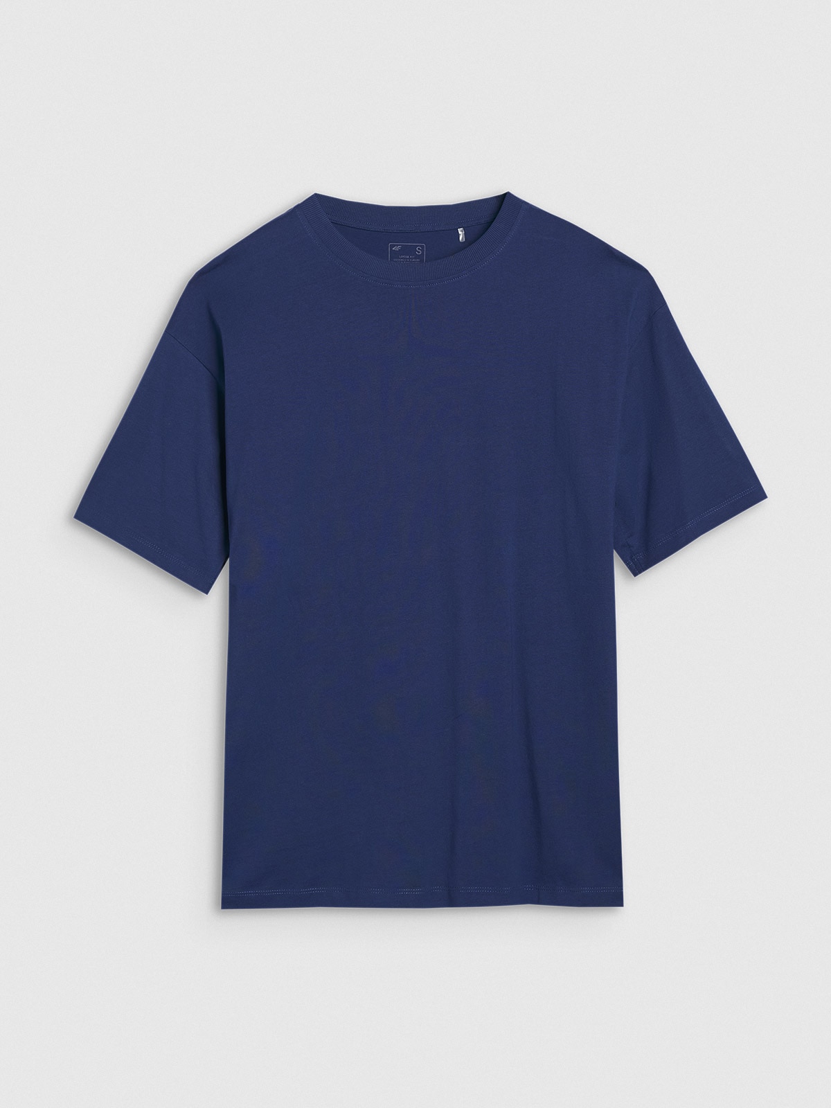 Tricou oversize unicolor pentru femei - bleumarin