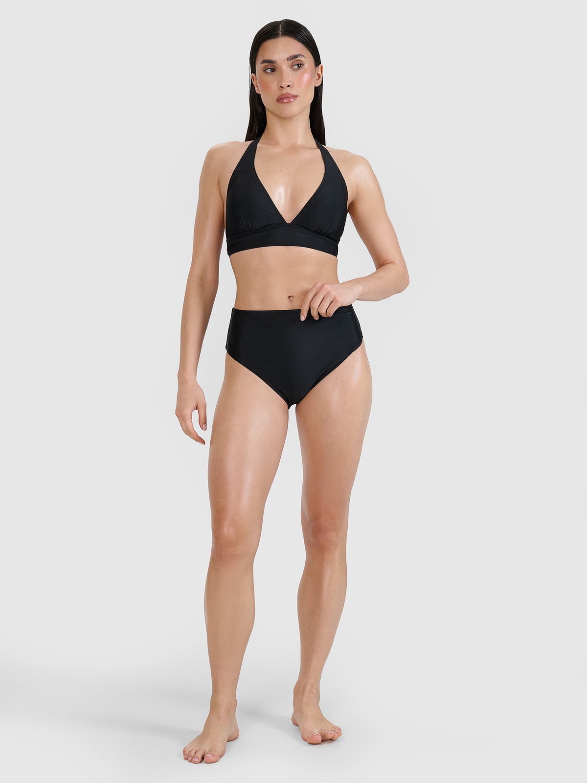 Slip de baie bikini pentru femei - negru