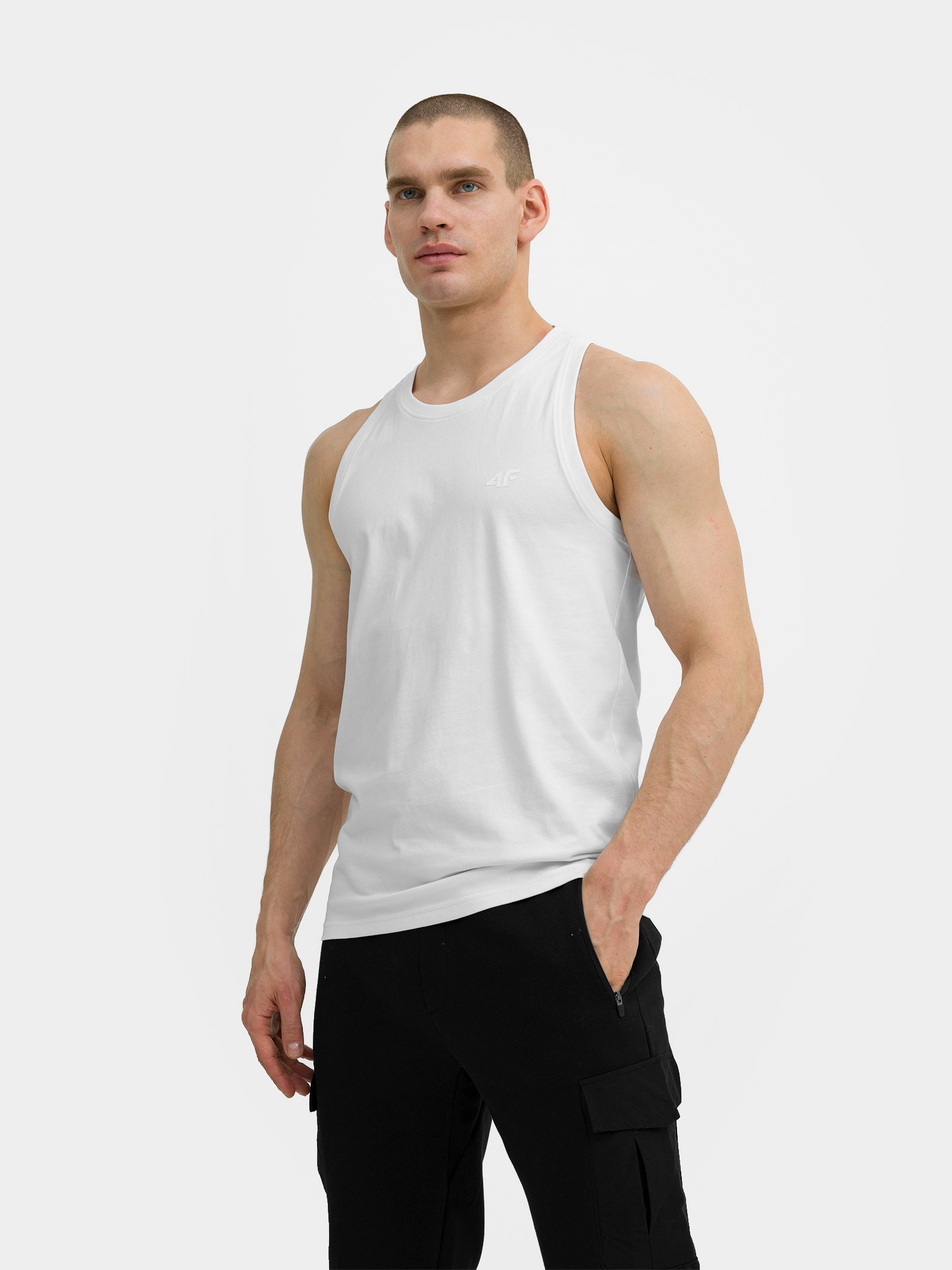 Pánský tank top regular hladký