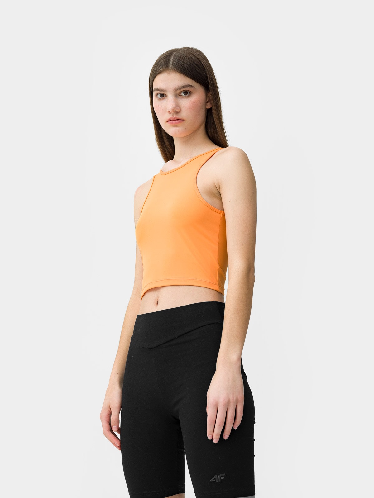 Crop top decupat la spate pentru femei