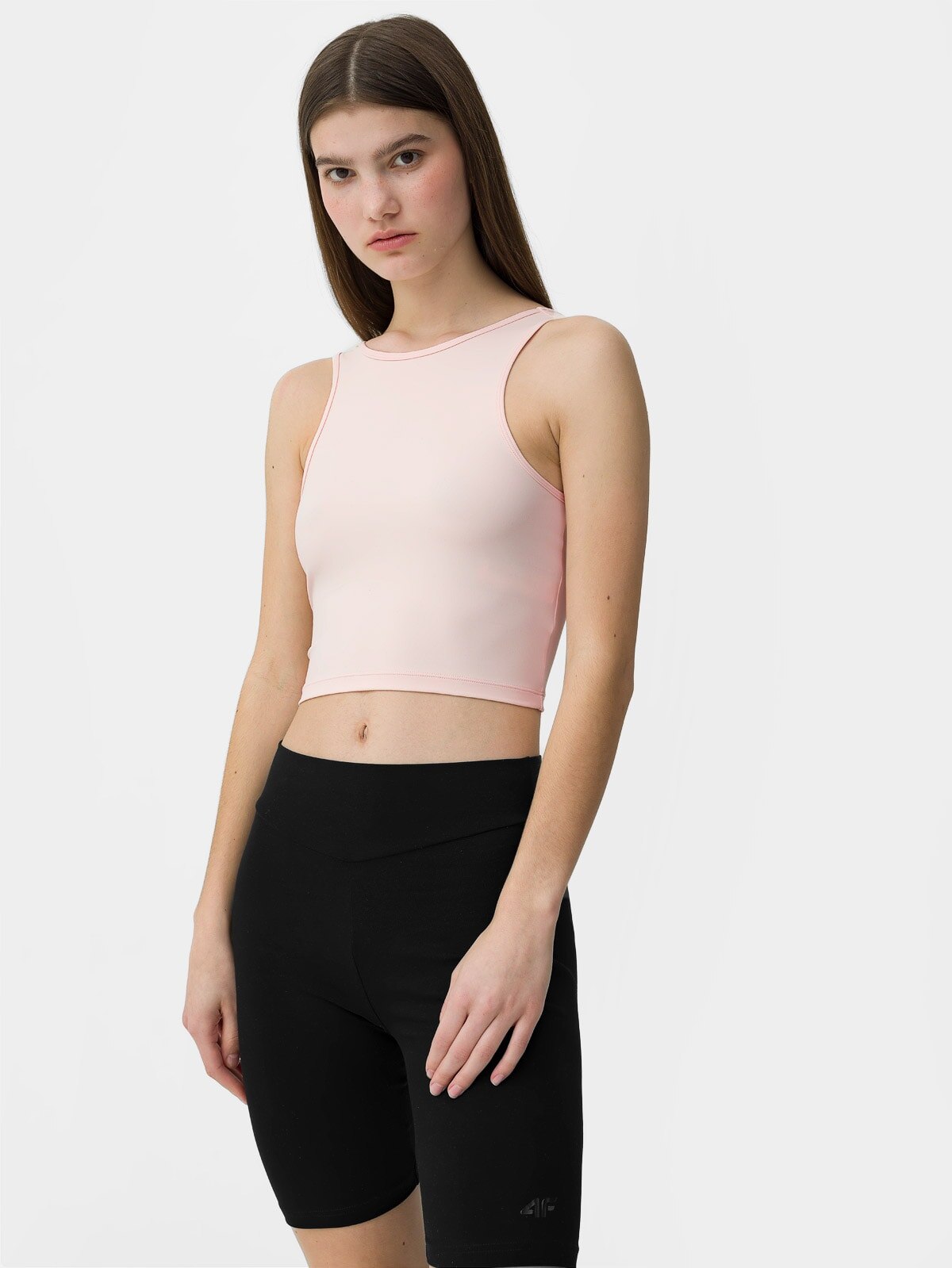 Crop top decupat la spate pentru femei