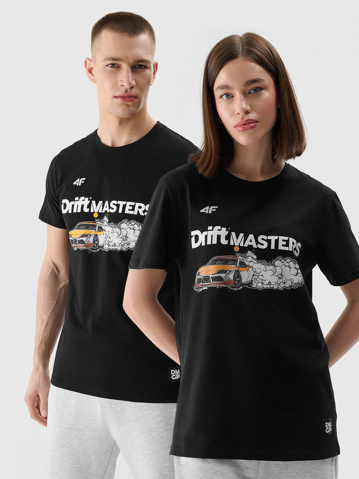 Tricou regular cu imprimeu unisex 4F x Drift Masters - negru