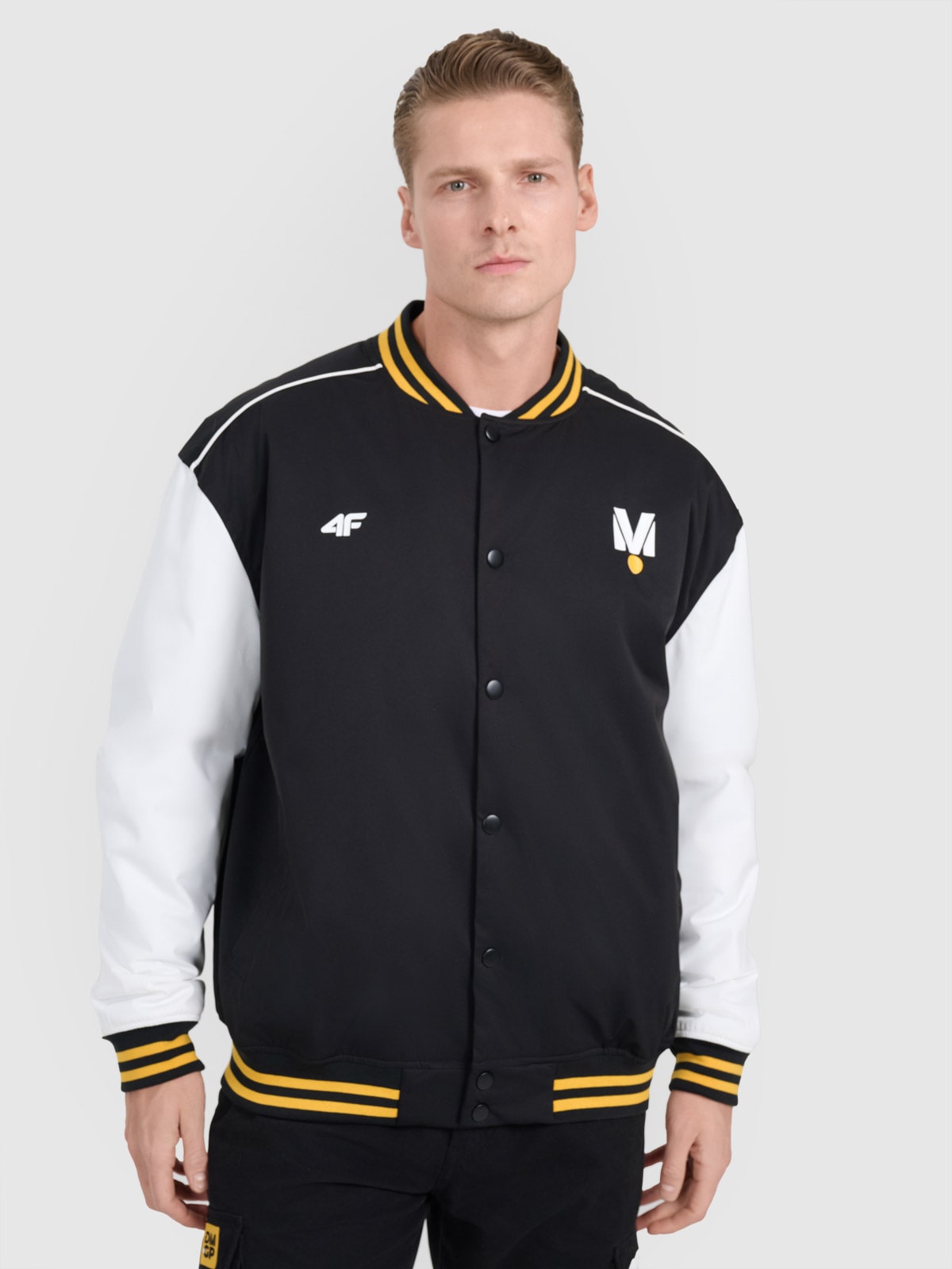 Geacă de tranziție bomber unisex 4F x Drift Masters - neagră