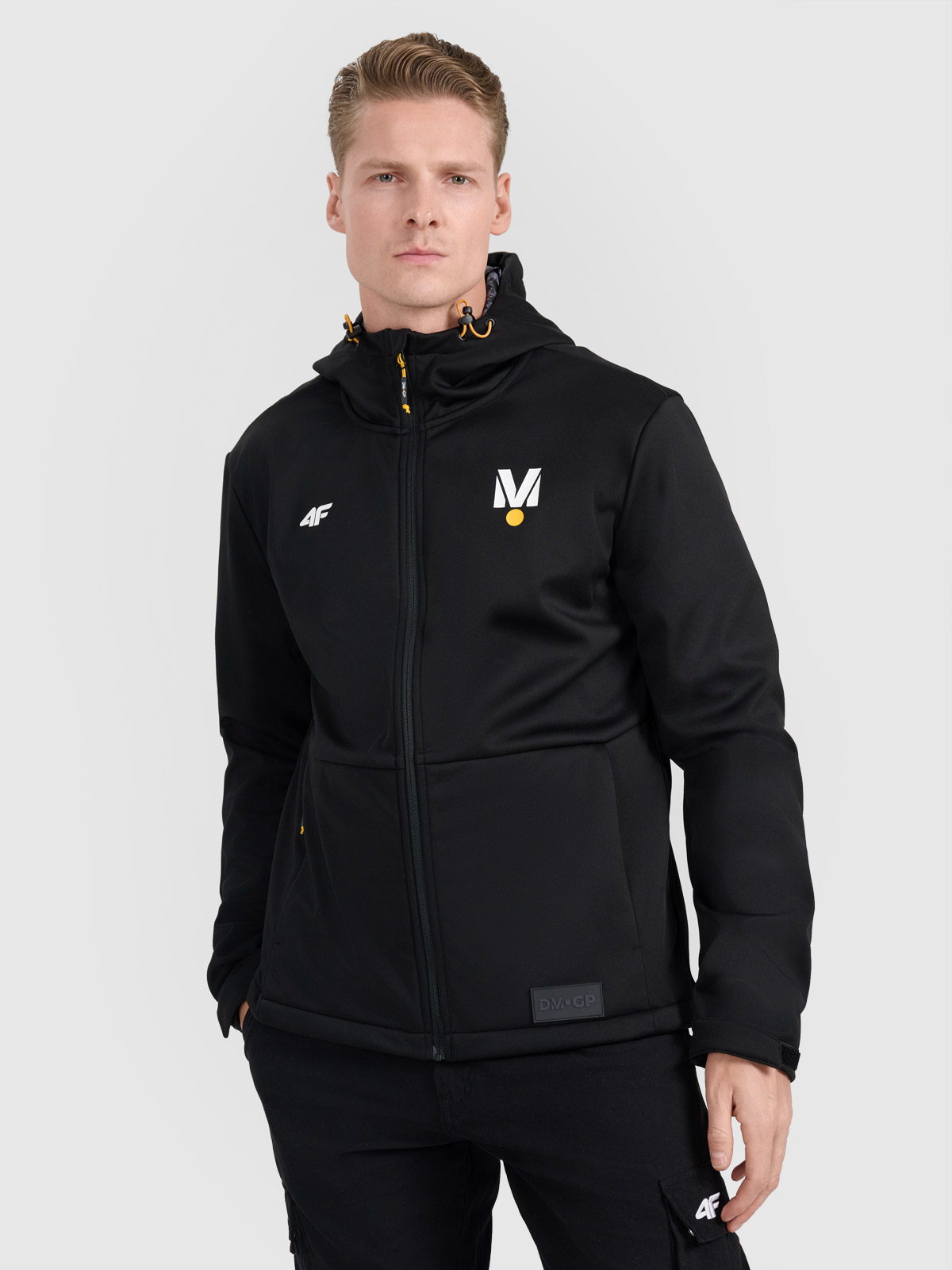 Geacă softshell anti-vânt membrană 5000 pentru bărbați 4F x Drift Masters - neagră