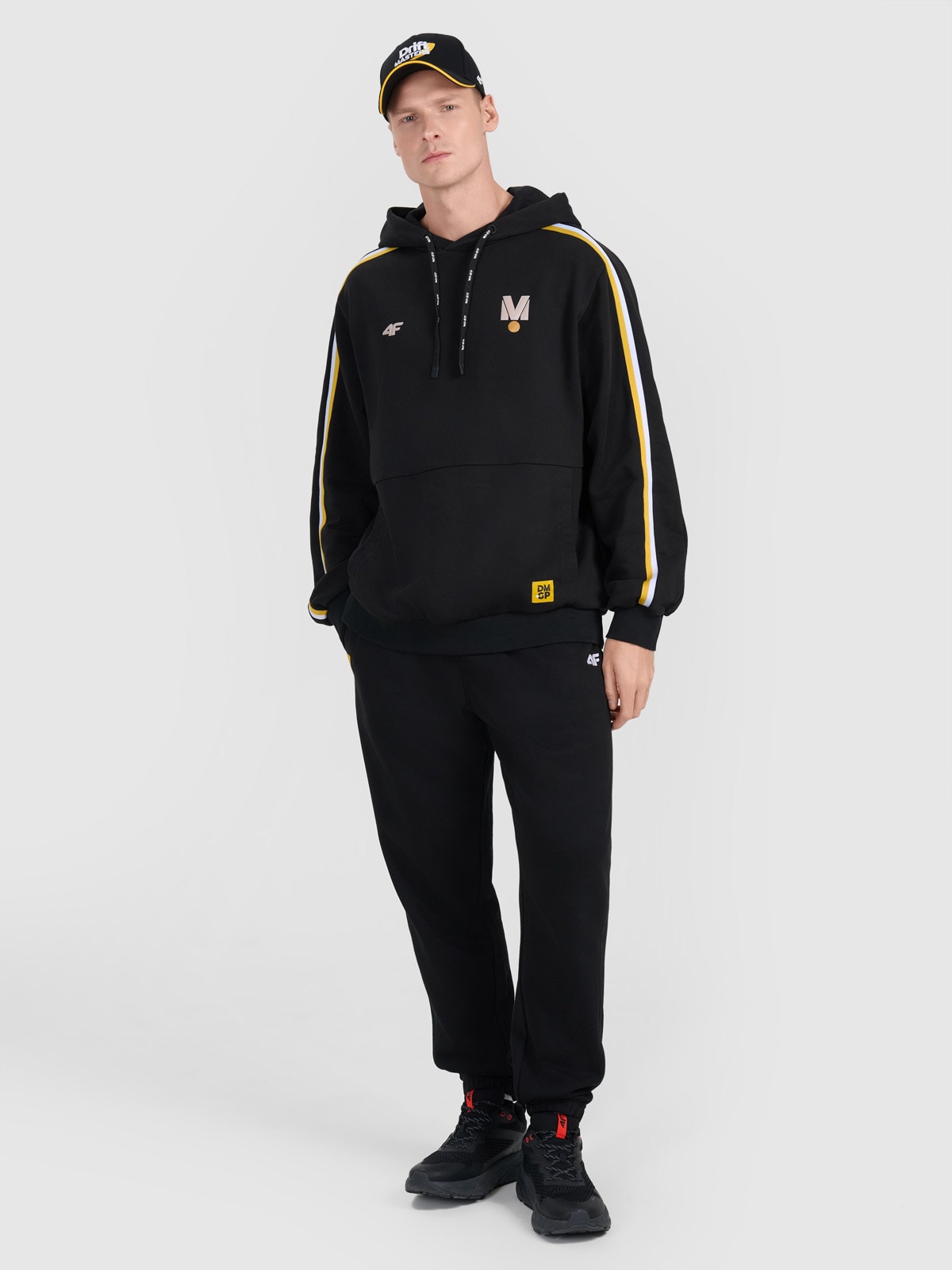 Pantaloni jogger de trening unisex 4F x Drift Masters - negri