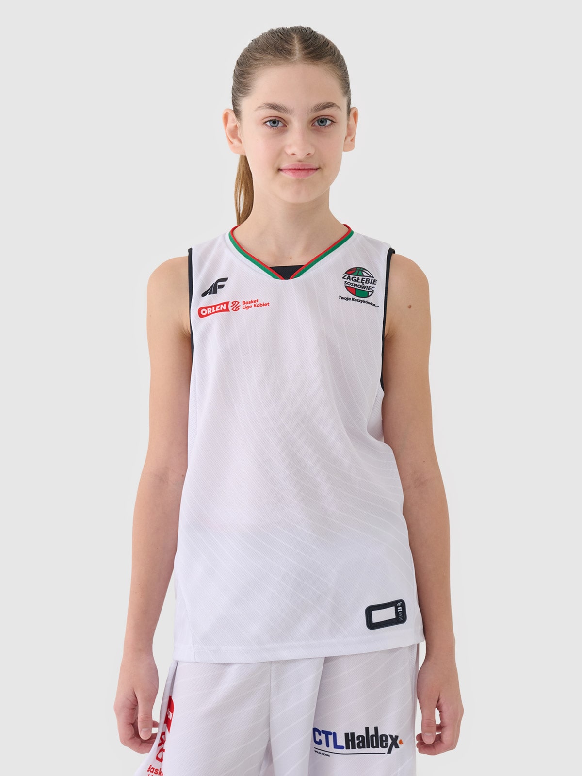 4F Koszulka meczowa replika domowa z sezonu 2024/25 dziecięca 4F x Zagłębie Sosnowiec - multikolor 158/164 (12-14