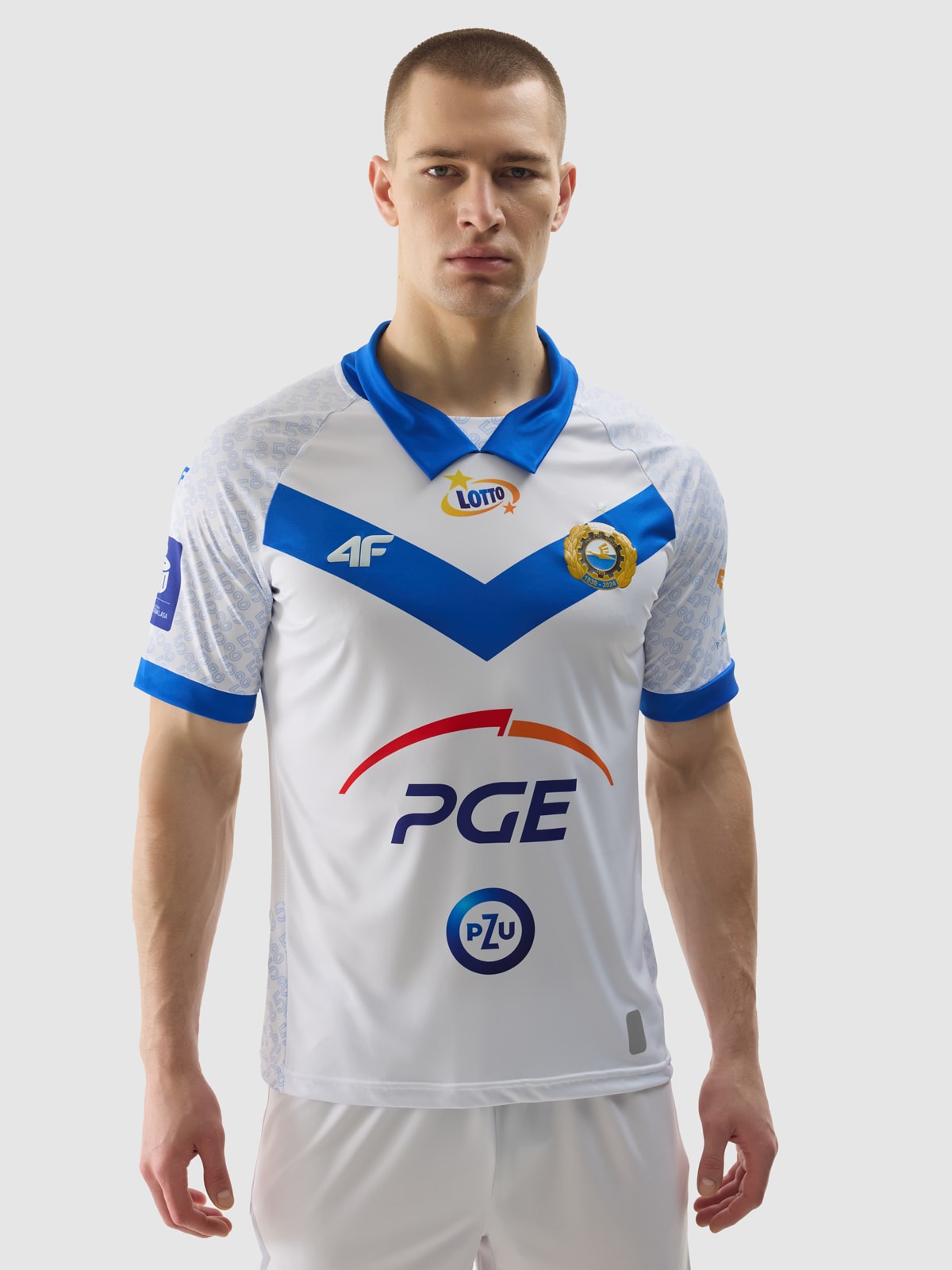 4F Koszulka klubowa retro z sezonu 2022/23 oraz 2023/24 męska 4F x Stal Mielec - biała