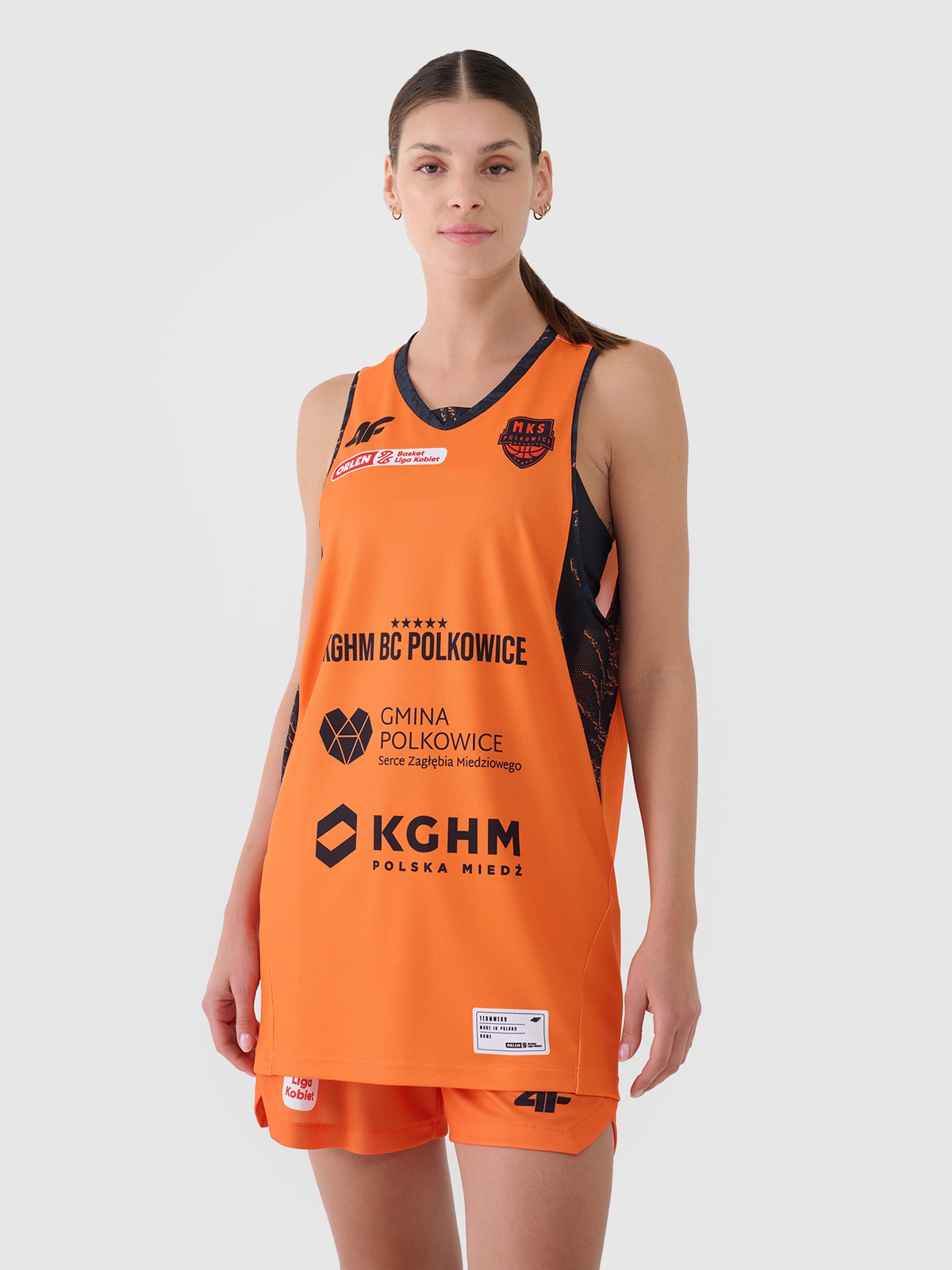 4F Koszulka meczowa replika domowa z sezonu 2024/25 damska 4F x MKS Polkowice - multikolor