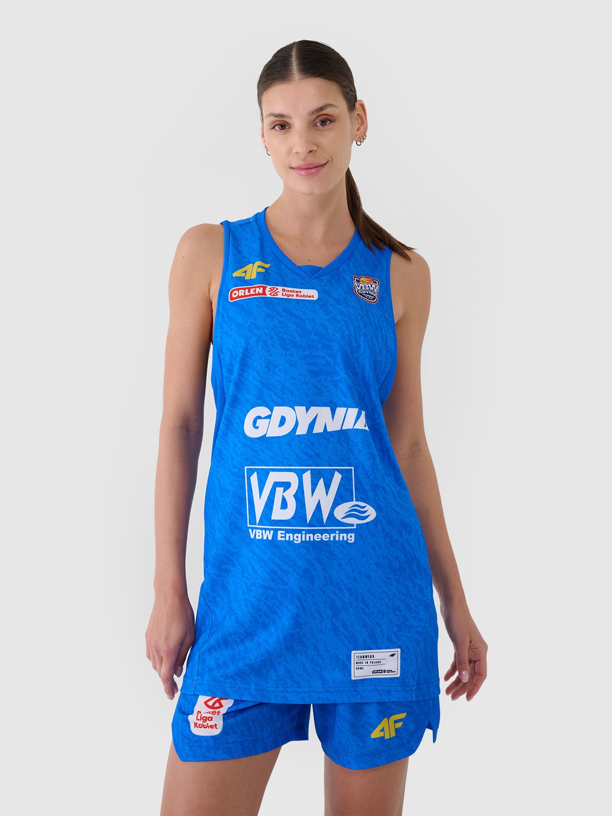 4F Koszulka meczowa replika wyjazdowa z sezonu 2024/25 damska 4F x VBW Arka Gdynia - multikolor