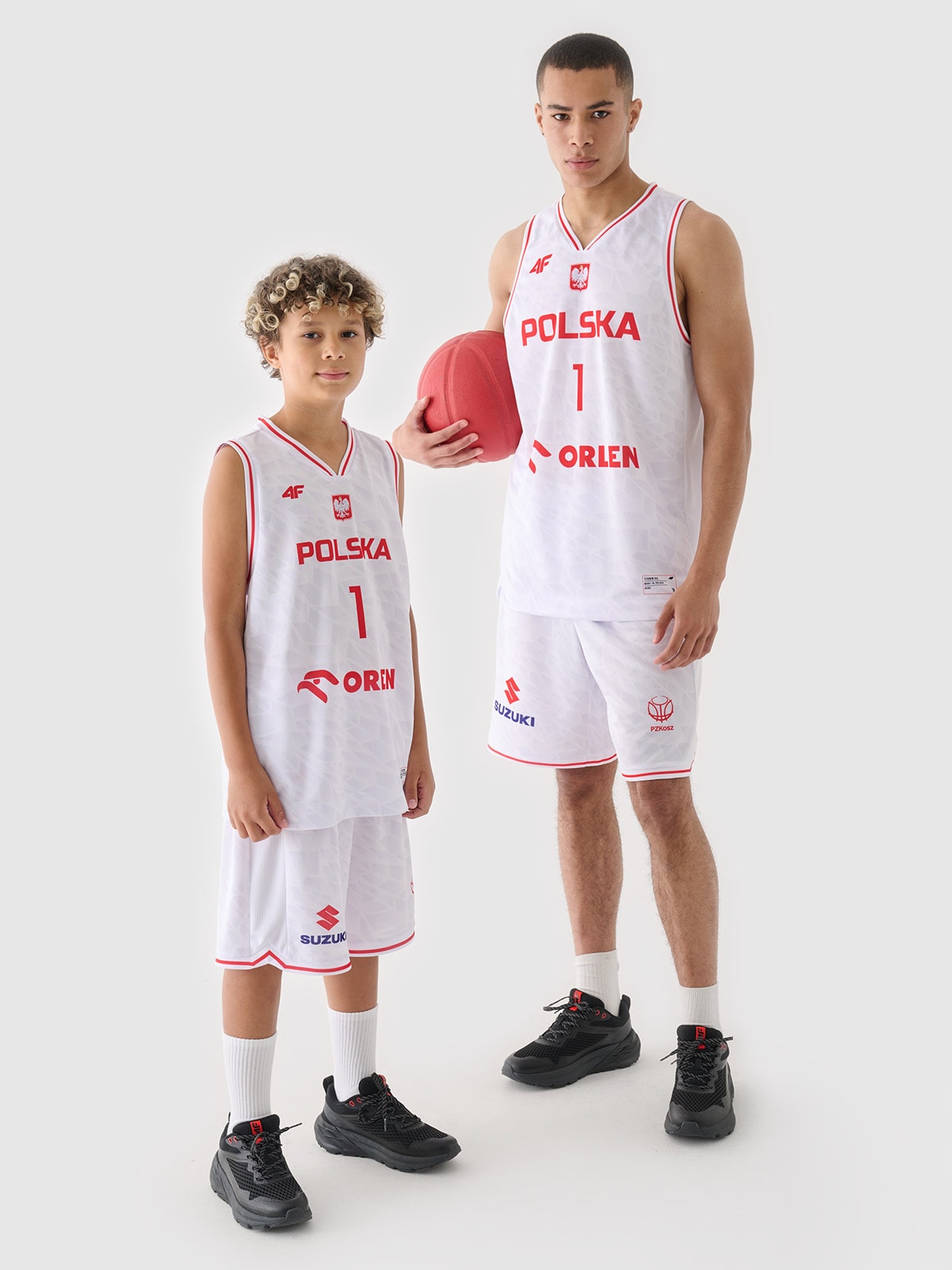 4F Koszulka reprezentacyjna męska 4F x PZKOSZ 2024 - SOCHAN - biała
