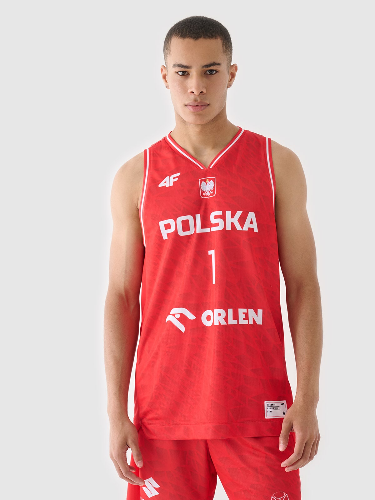 4F Koszulka reprezentacyjna męska 4F x PZKOSZ 2024 - SOCHAN - czerwona