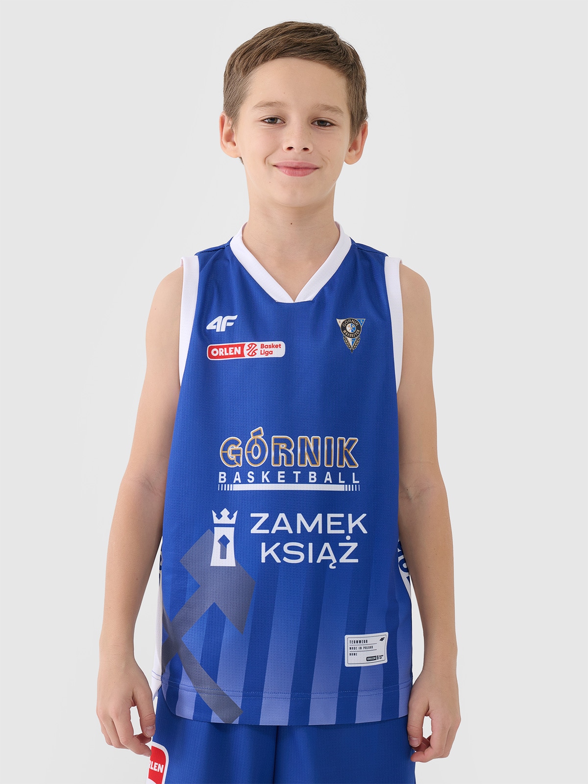 4F Koszulka meczowa replika wyjazdowa z sezonu 2024/25 dziecięca 4F x PLK - Górnik Wałbrzych