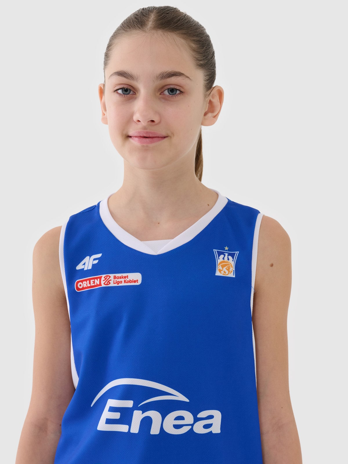 4F Koszulka meczowa replika wyjazdowa z sezonu 2024/25 dziecięca 4F x Enea AZS Poznań - multikolor