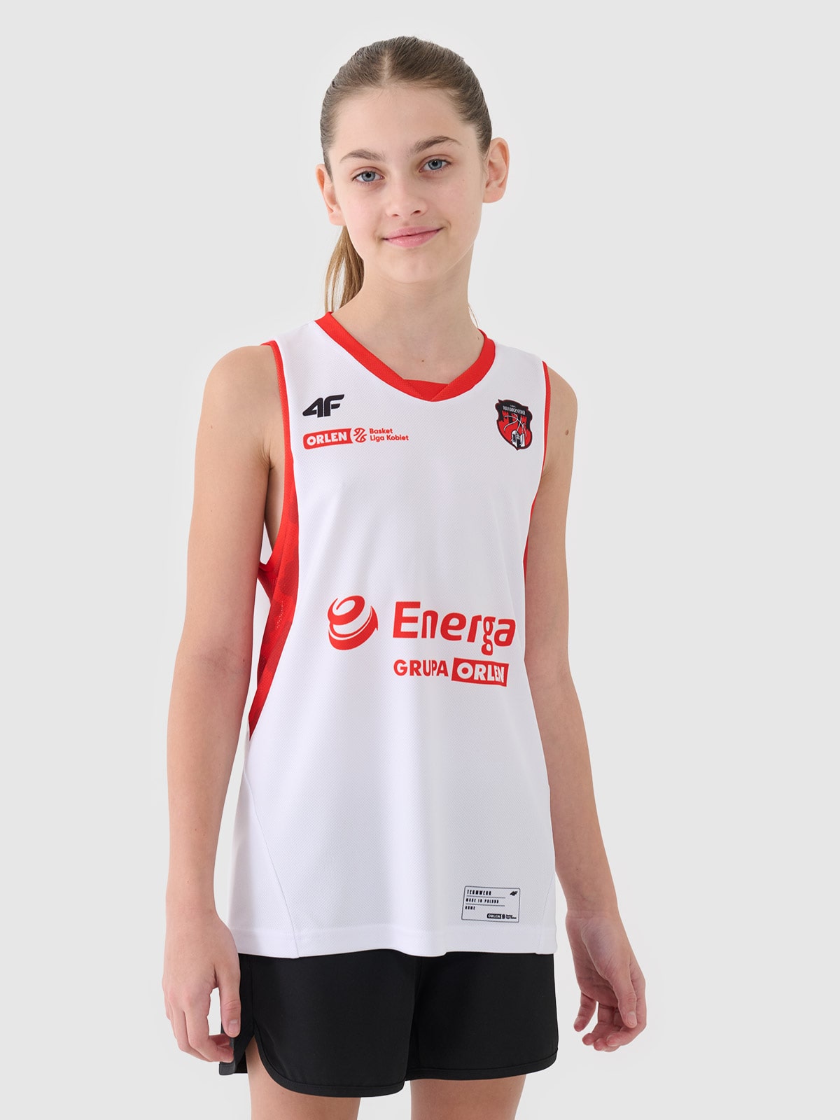 4F Koszulka meczowa replika domowa z sezonu 2024/25 dziecięca 4F x MMKS Katarzynki Toruń - multikolor 134/140 (8-10