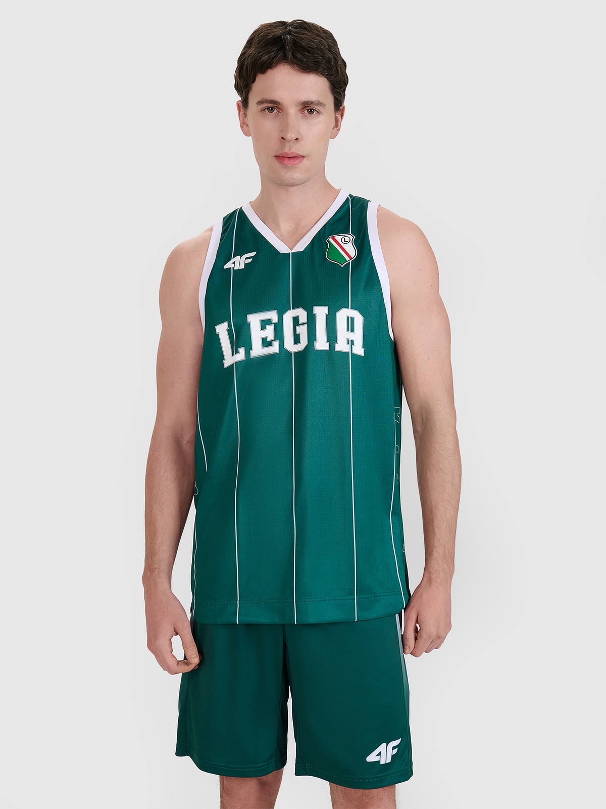 4F Koszulka lifestyle z sezonu 2024/25 uniseks 4F x Legia Warszawa - zielona
