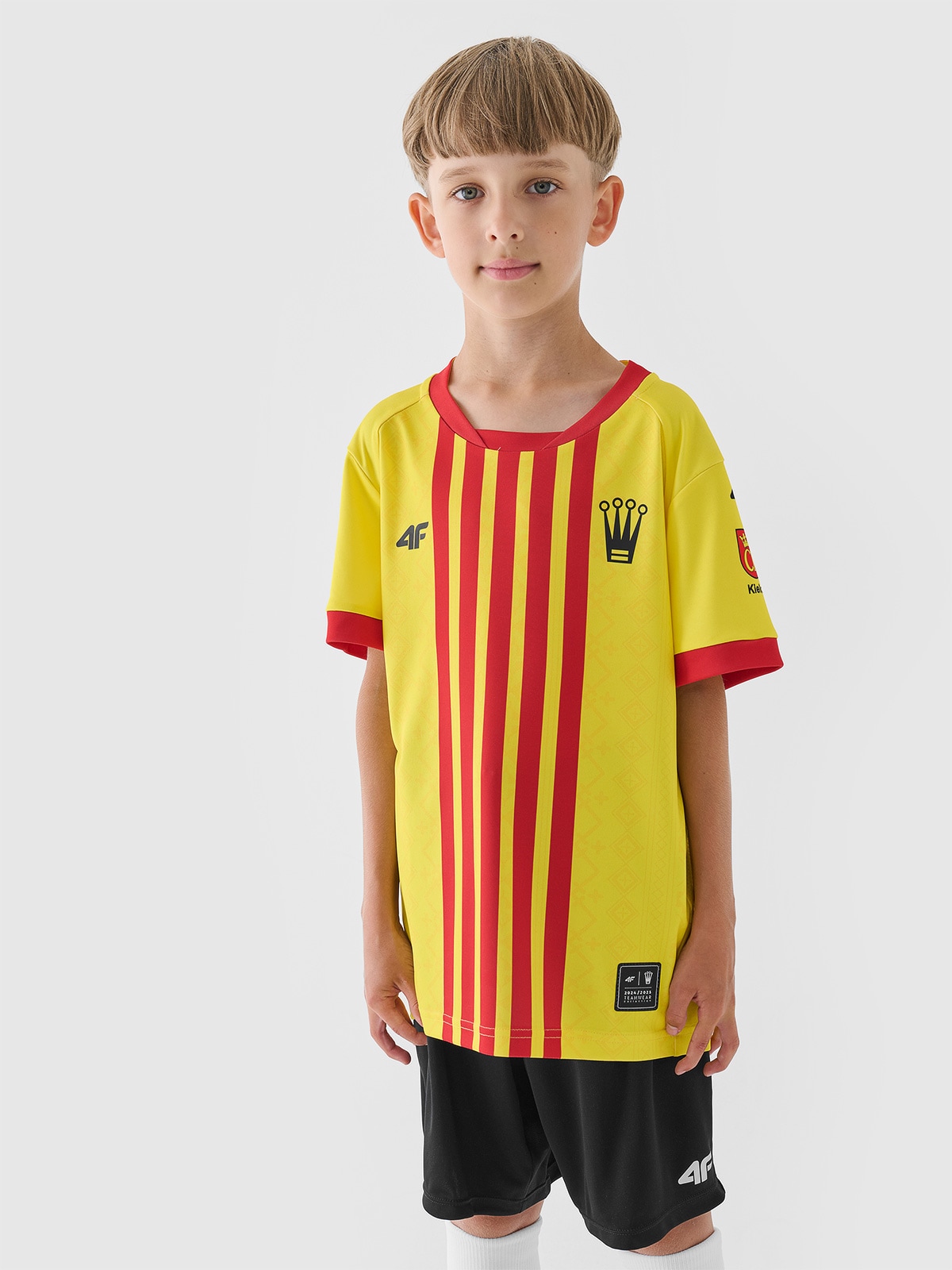4F Koszulka klubowa domowa z sezonu 2024/25 chłopięca 4F x Korona Kielce - multikolor 134/140 (8-10
