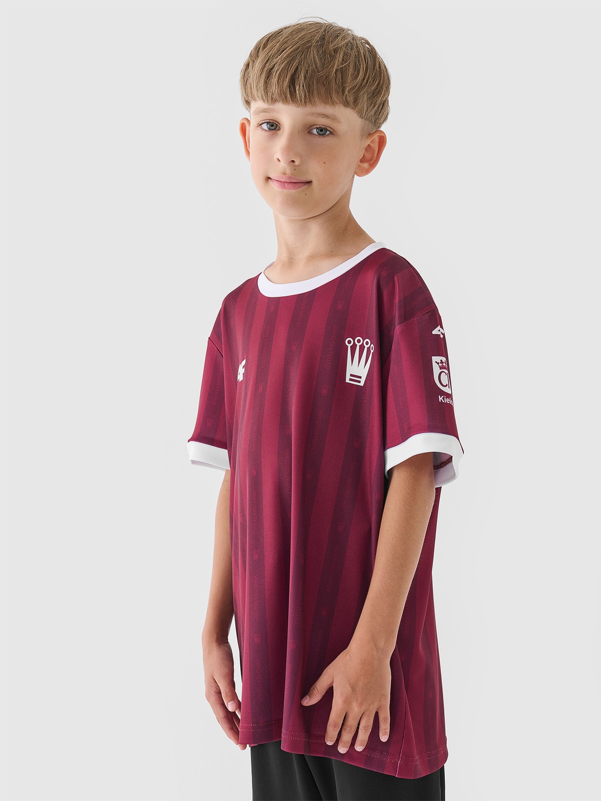 4F Koszulka klubowa wyjazdowa z sezonu 2024/25 chłopięca 4F x Korona Kielce - multikolor 146/152 (10-12