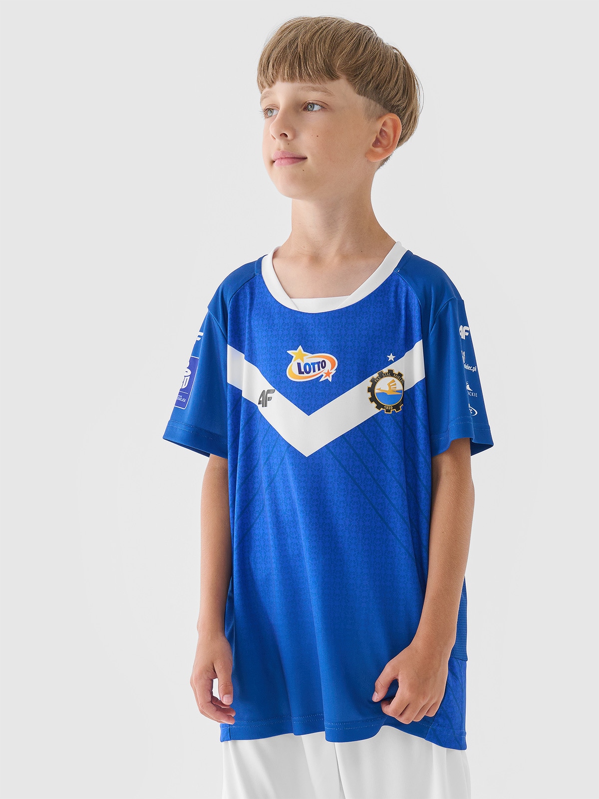 4F Koszulka klubowa domowa z sezonu 2024/25 chłopięca 4F x Stal Mielec - multikolor
