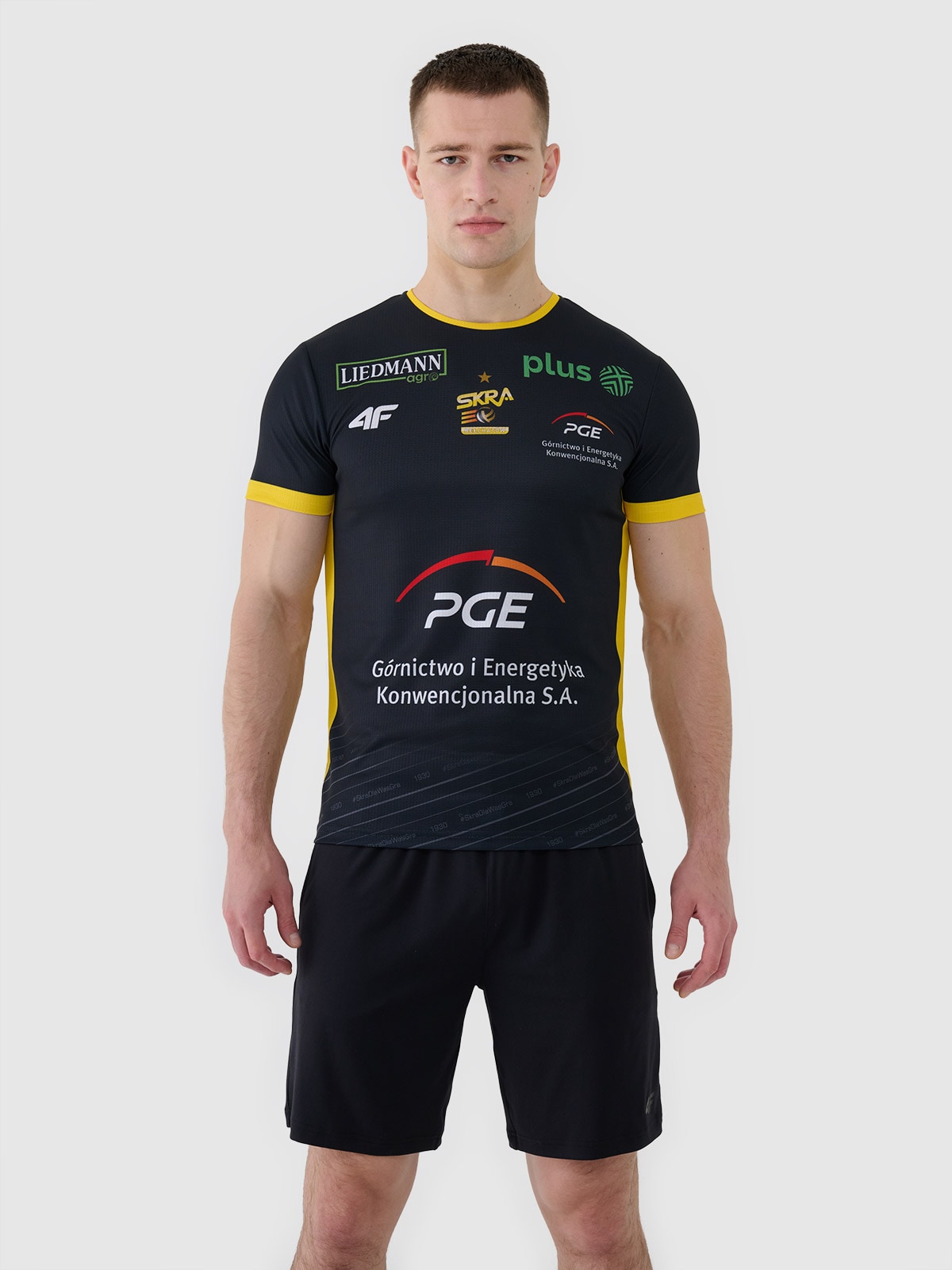 4F Koszulka meczowa replika wyjazdowa z sezonu 2024/25 męska 4F x PGE GiEK Skra Bełchatów - multikolor