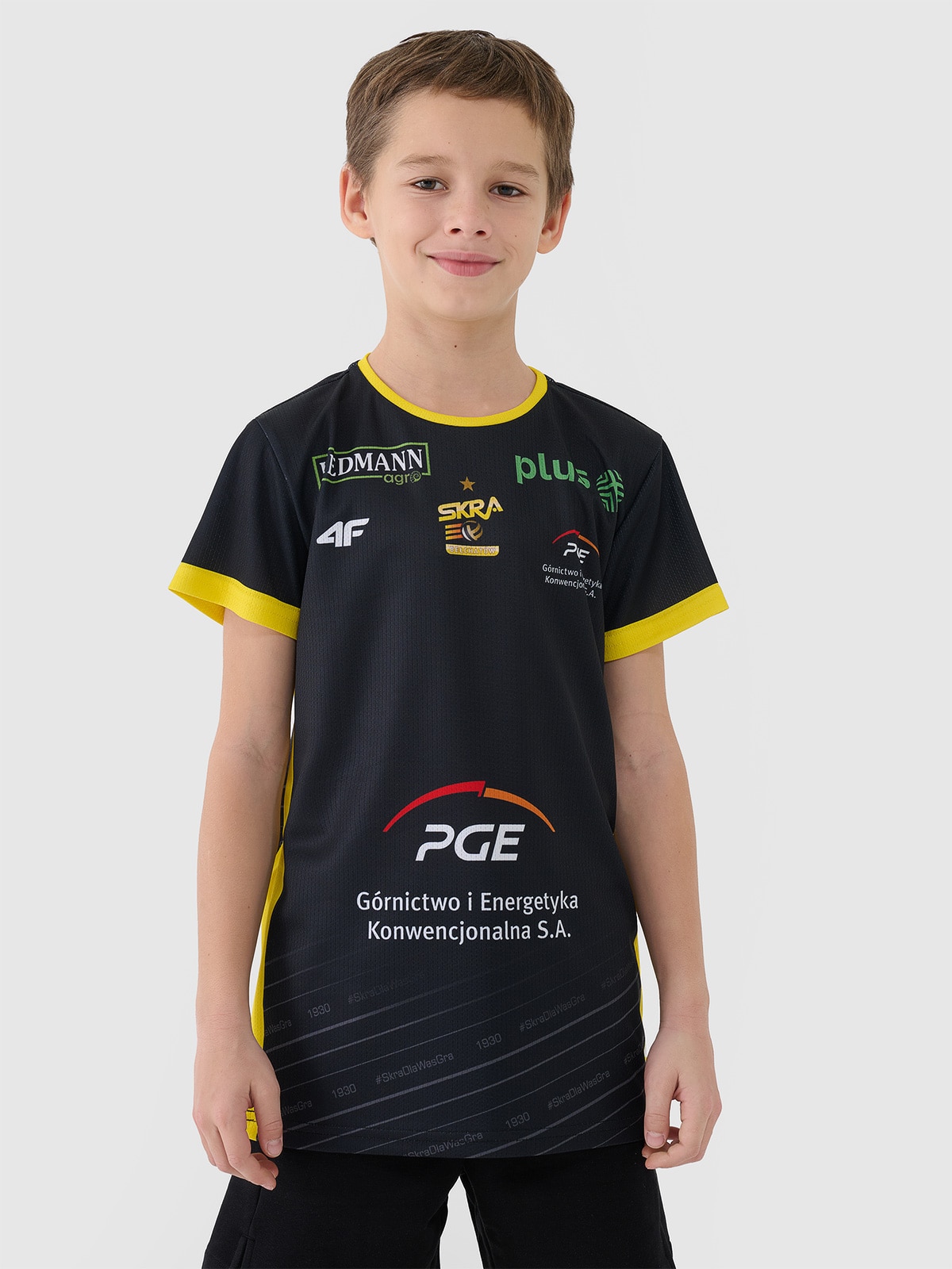 4F Koszulka meczowa replika wyjazdowa z sezonu 2024/25 dziecięca 4F x PGE GiEK Skra Bełchatów - multikolor