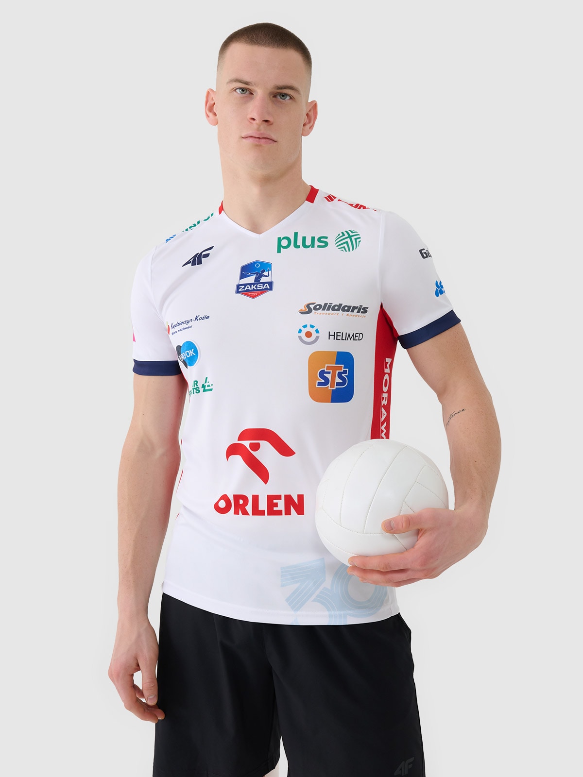 4F Koszulka meczowa replika domowa z sezonu 2024/25 męska 4F x Zaksa Kędzierzyn Koźle - multikolor