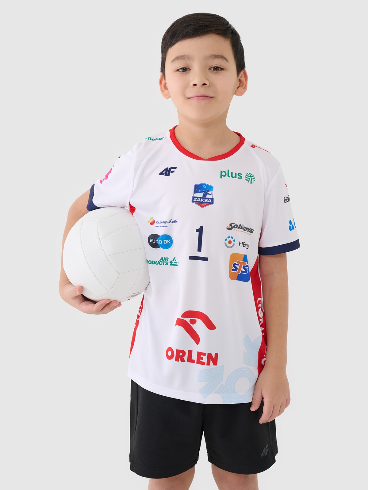 4F Koszulka meczowa replika domowa z sezonu 2024/2025 dziecięca 4F x Zaksa Kędzierzyn-Koźle - Kurek - multikolor 122/128 (6-8