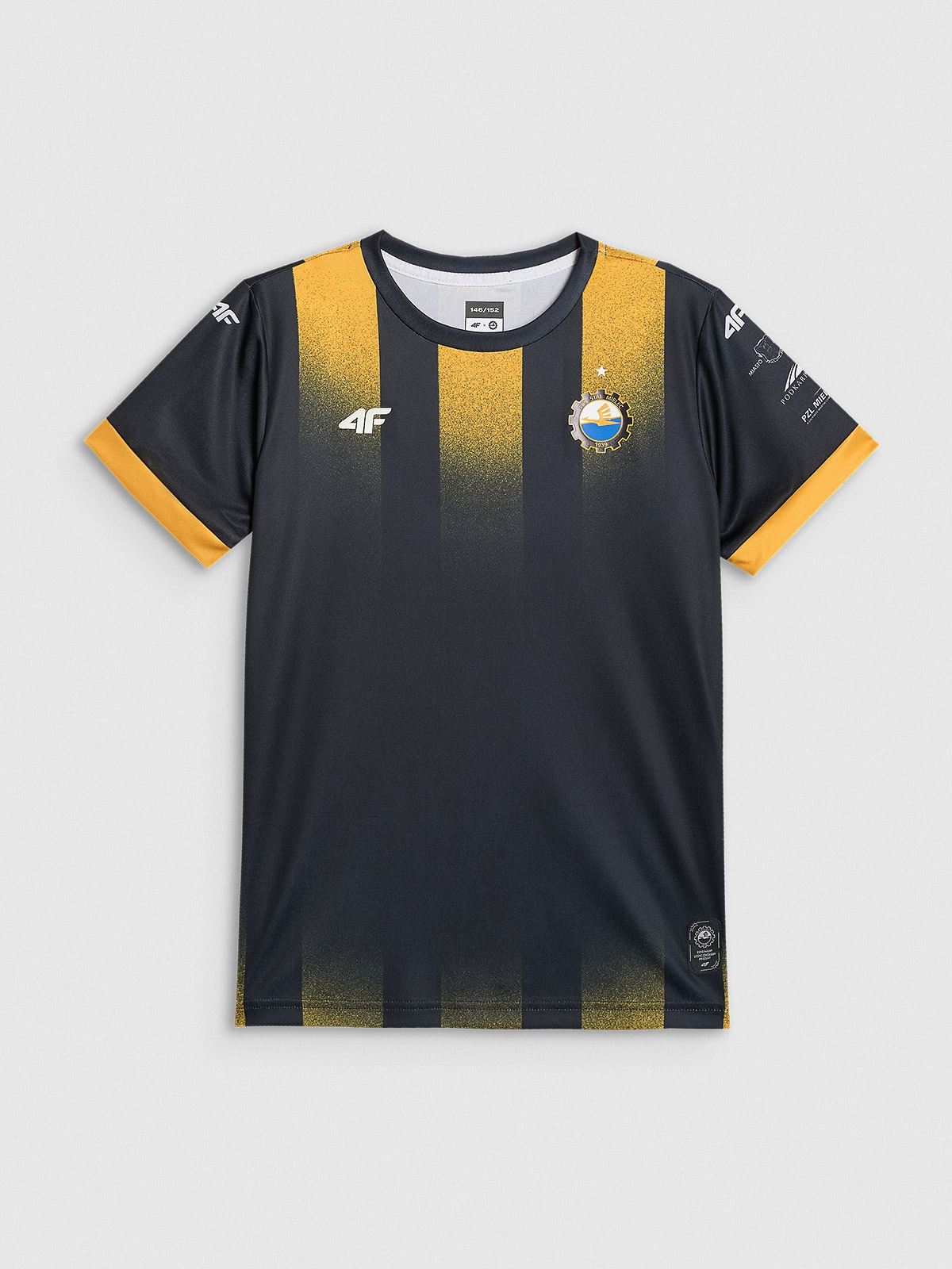 4F Trzecia koszulka klubowa z sezonu 2025/26 dziecięca 4F x Stal Mielec - czarna 146/152 (10-12