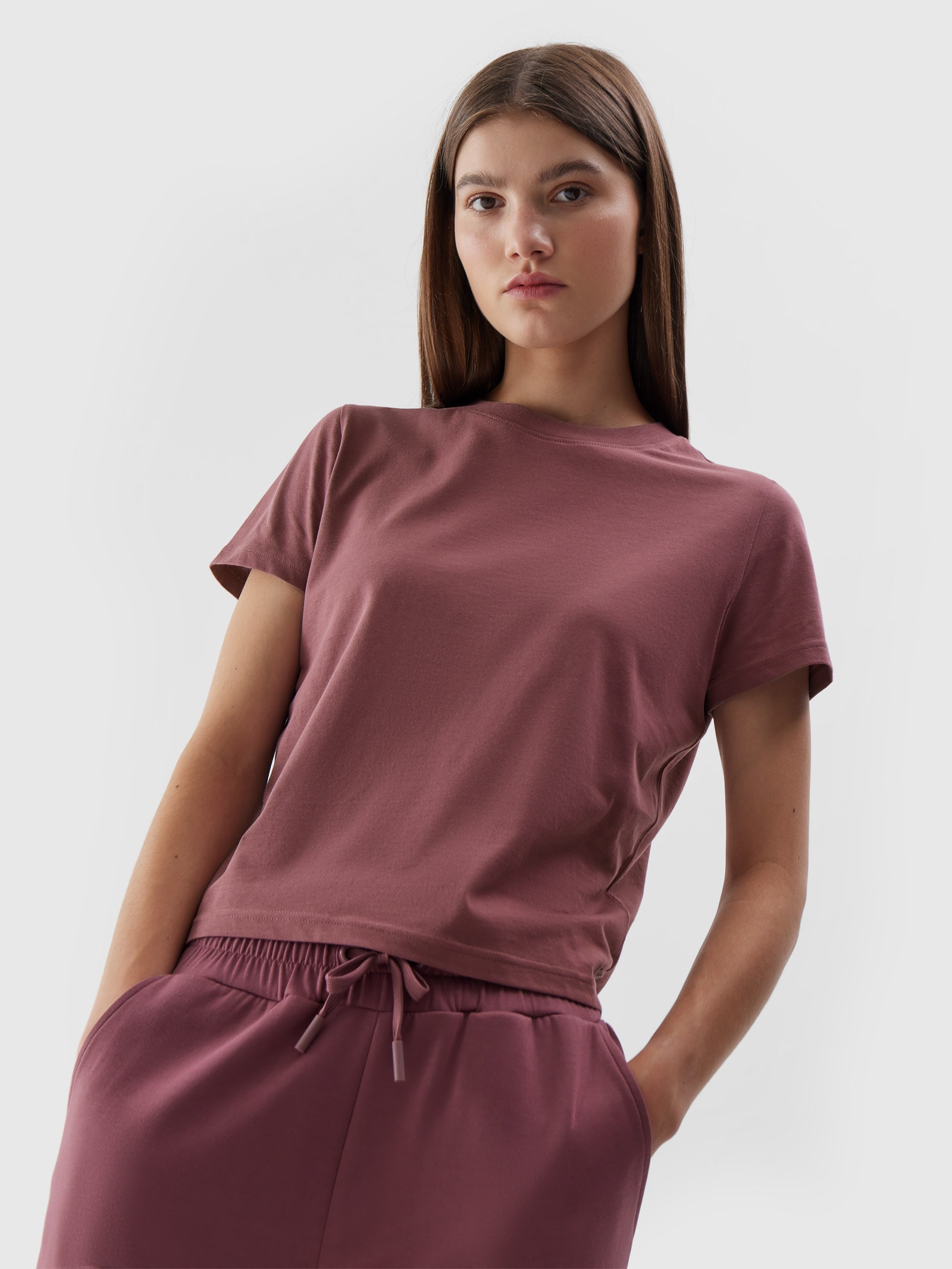 Tricou regular din bumbac organic pentru femei