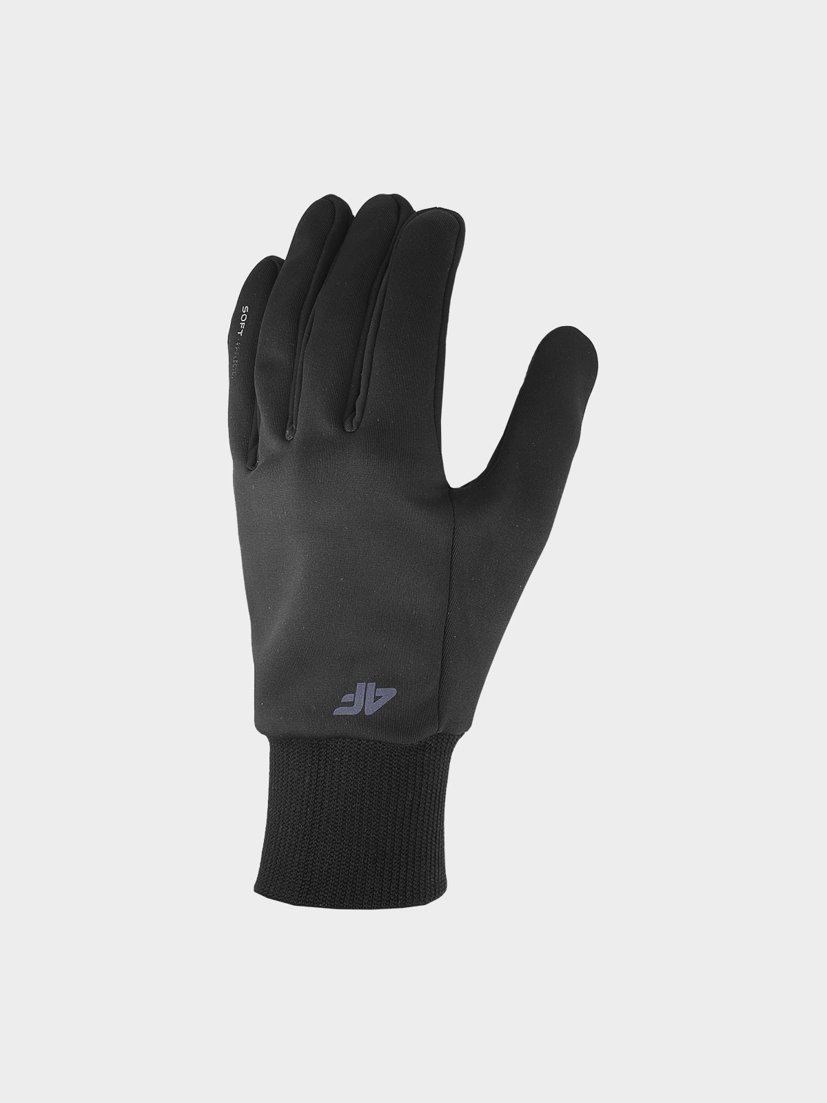 Mănuși din softshell Touch Screen unisex - negre