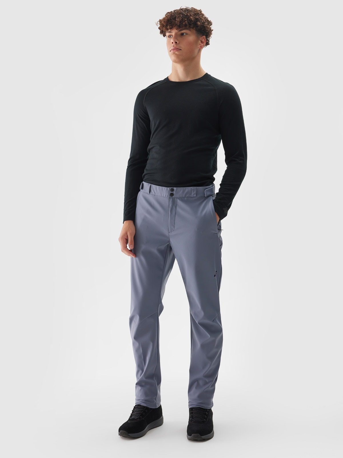 Pantaloni softshell membrană 5000 pentru bărbați - bleumarin