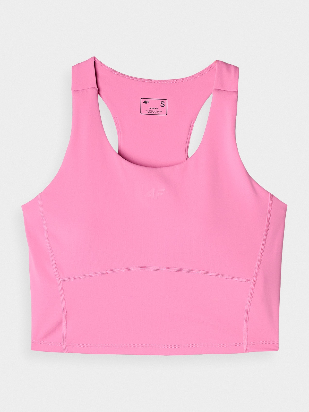 Crop-top de antrenament cu uscare rapidă pentru femei - roz