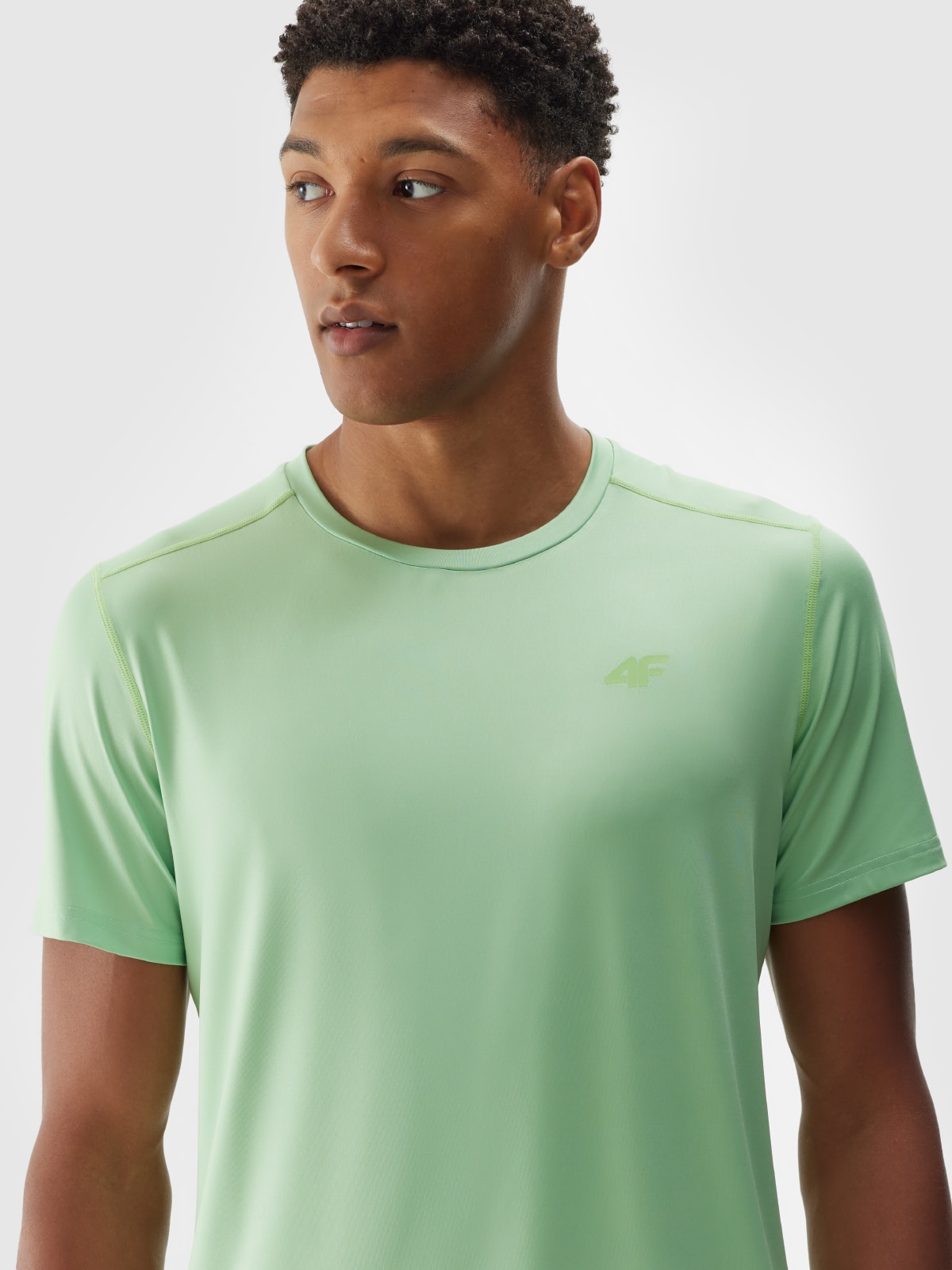 Pánské sportovní rychleschnoucí tričko regular - zelené