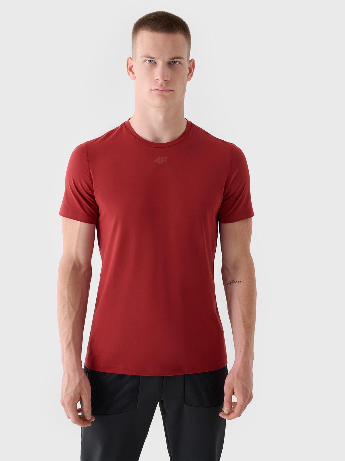 Pánské sportovní rychleschnoucí tričko regular - červené