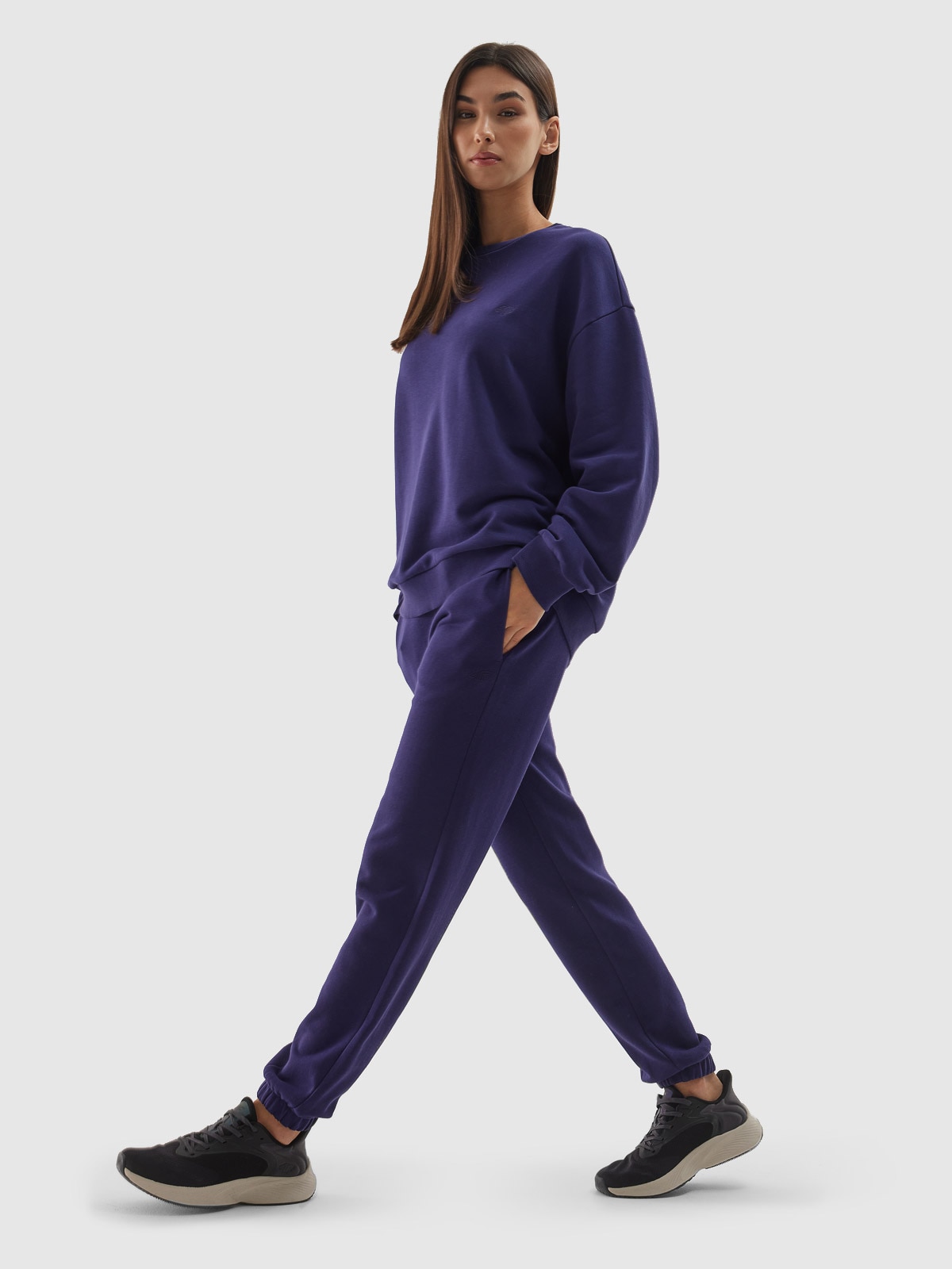 Pantaloni oversize de trening unisex - bleumarin