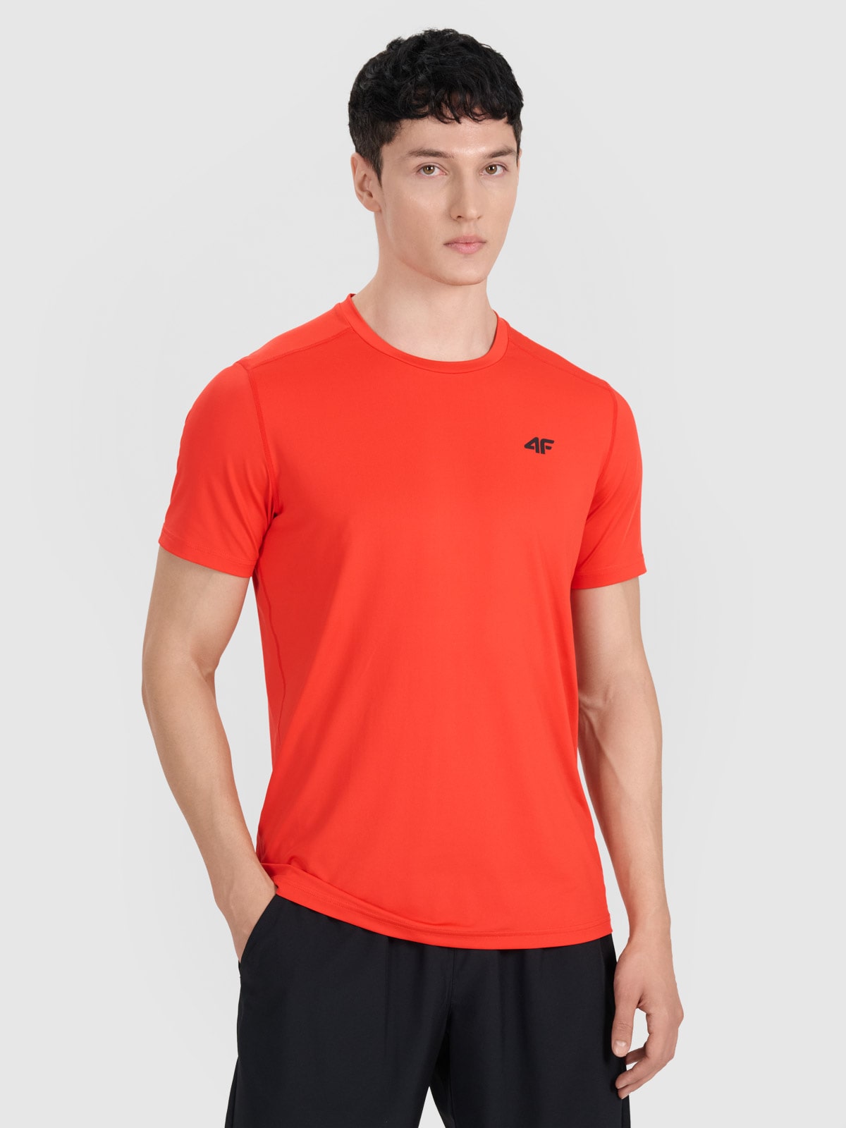 Tricou de antrenament cu uscare rapidă pentru bărbați - roșu
