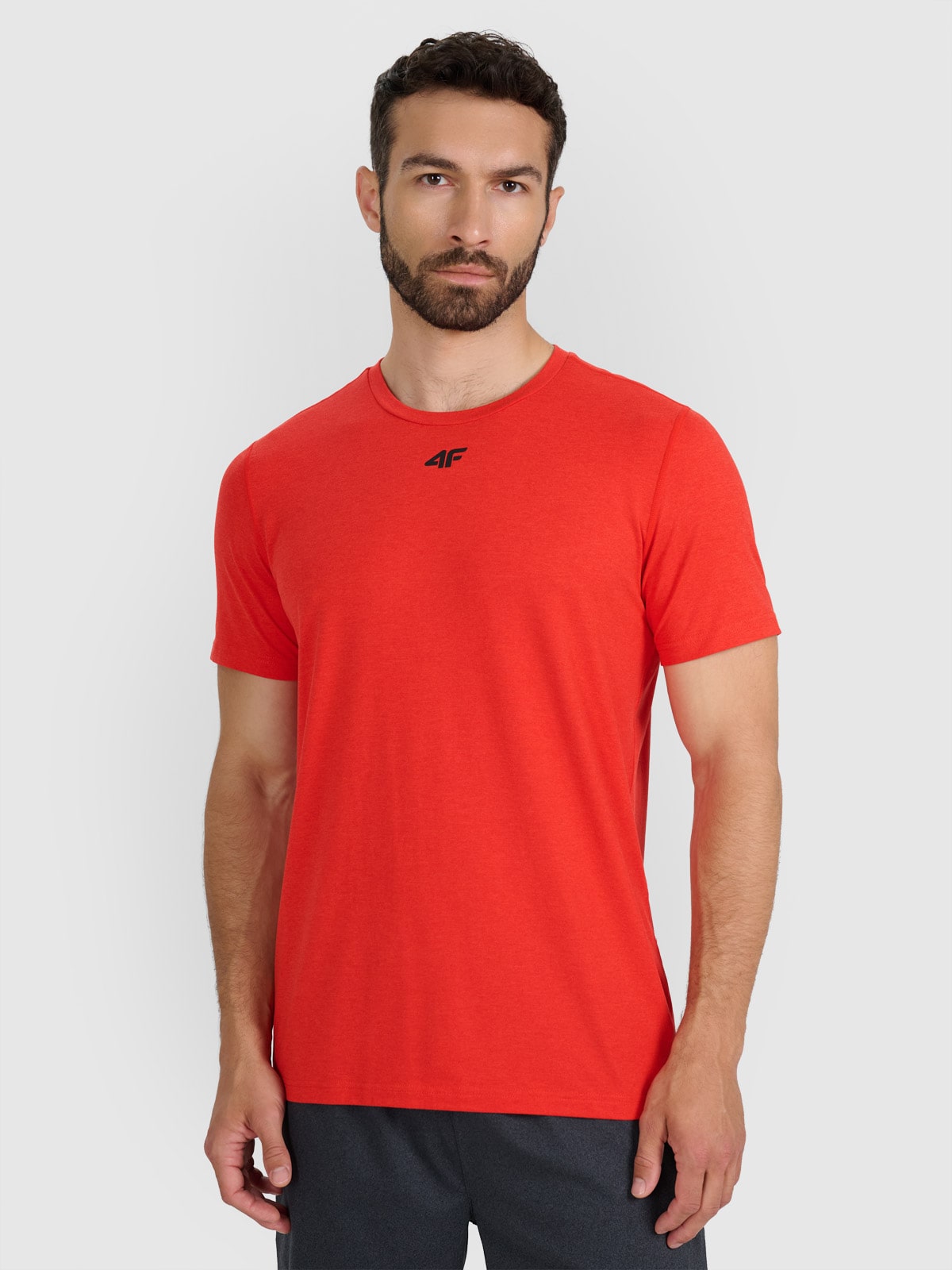 Tricou de antrenament cu uscare rapidă pentru bărbați - roșu