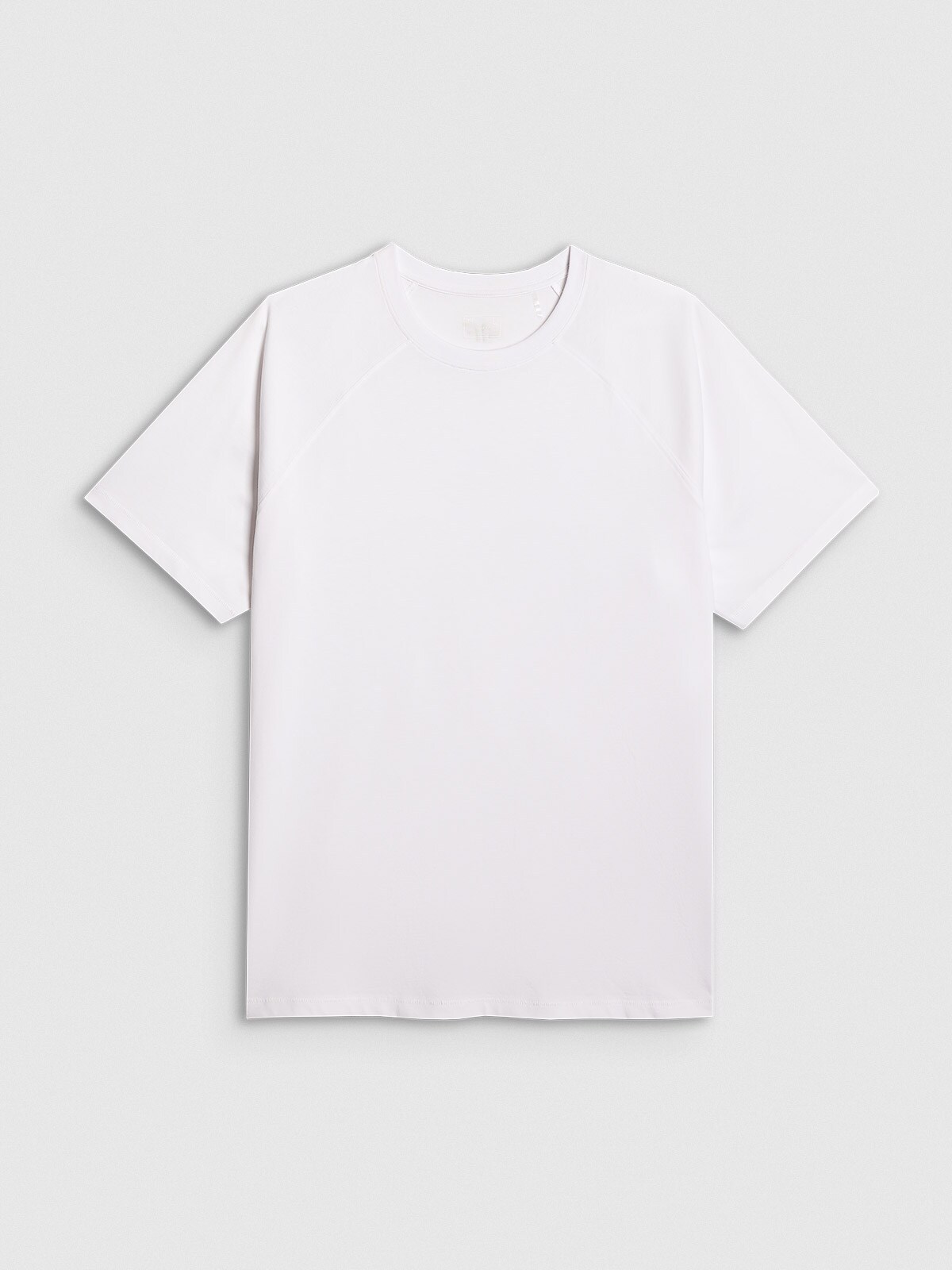 4F T-shirt oversize gładki męski - biały