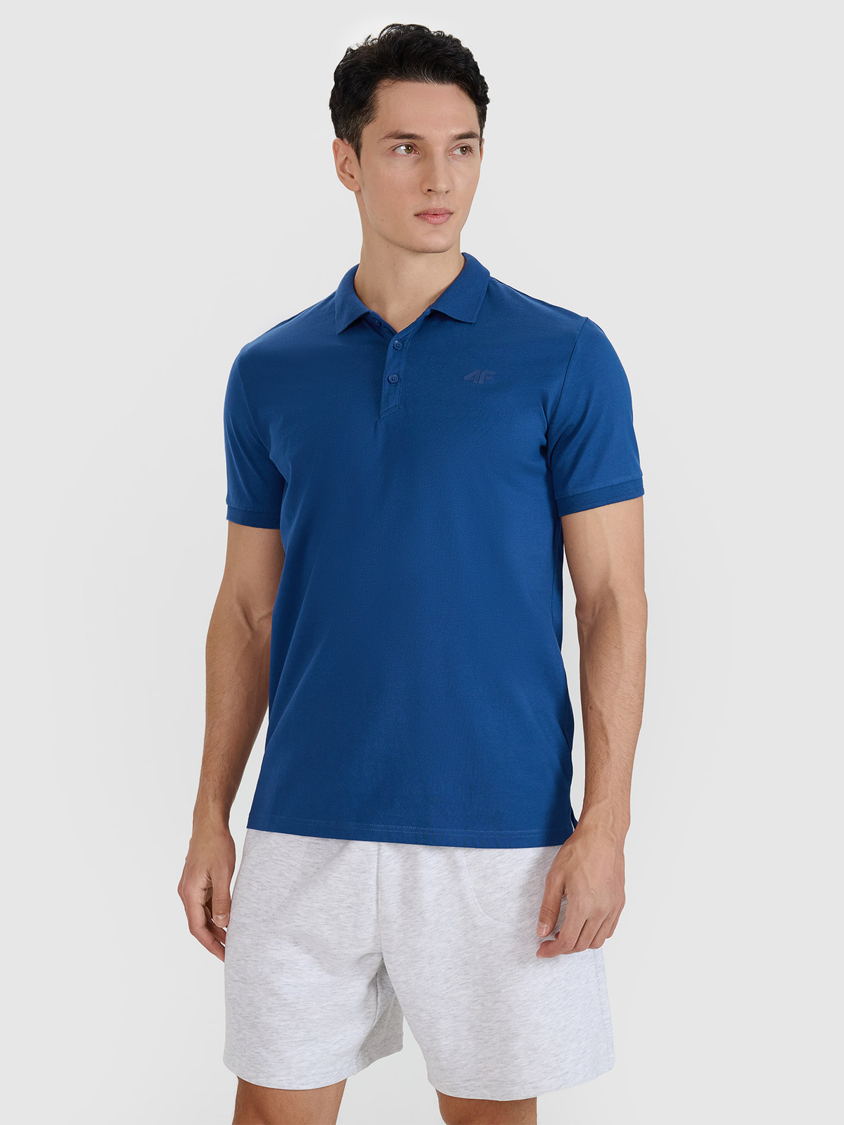 Tricou polo regular pentru bărbați - bleumarin