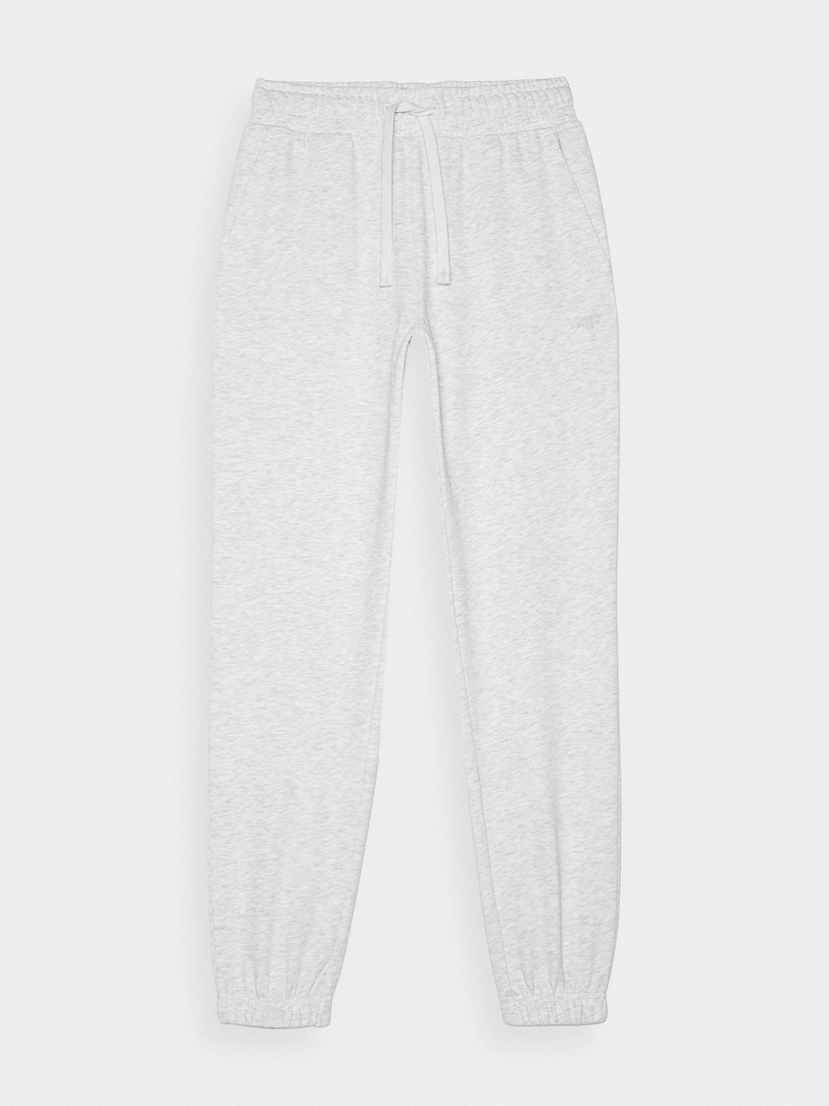 Dámske teplákové nohavice typu jogger - šedé