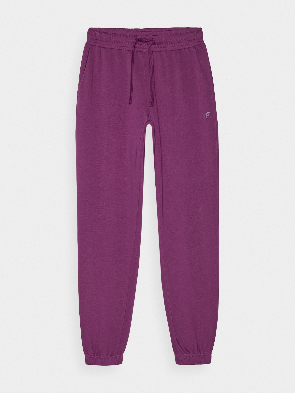 Dámske teplákové nohavice typu jogger - fialové