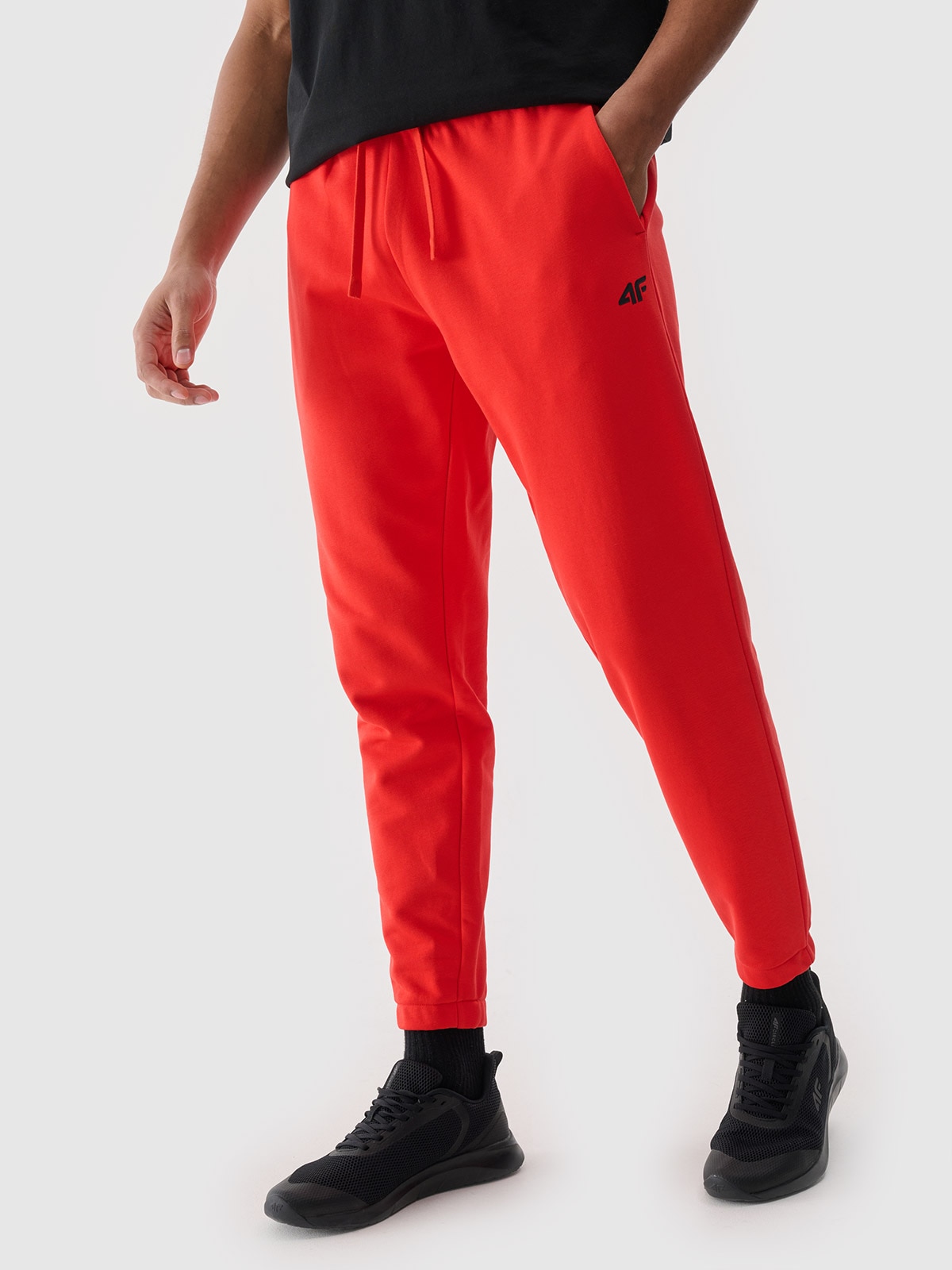 Pantaloni jogger de trening pentru bărbați - roşu