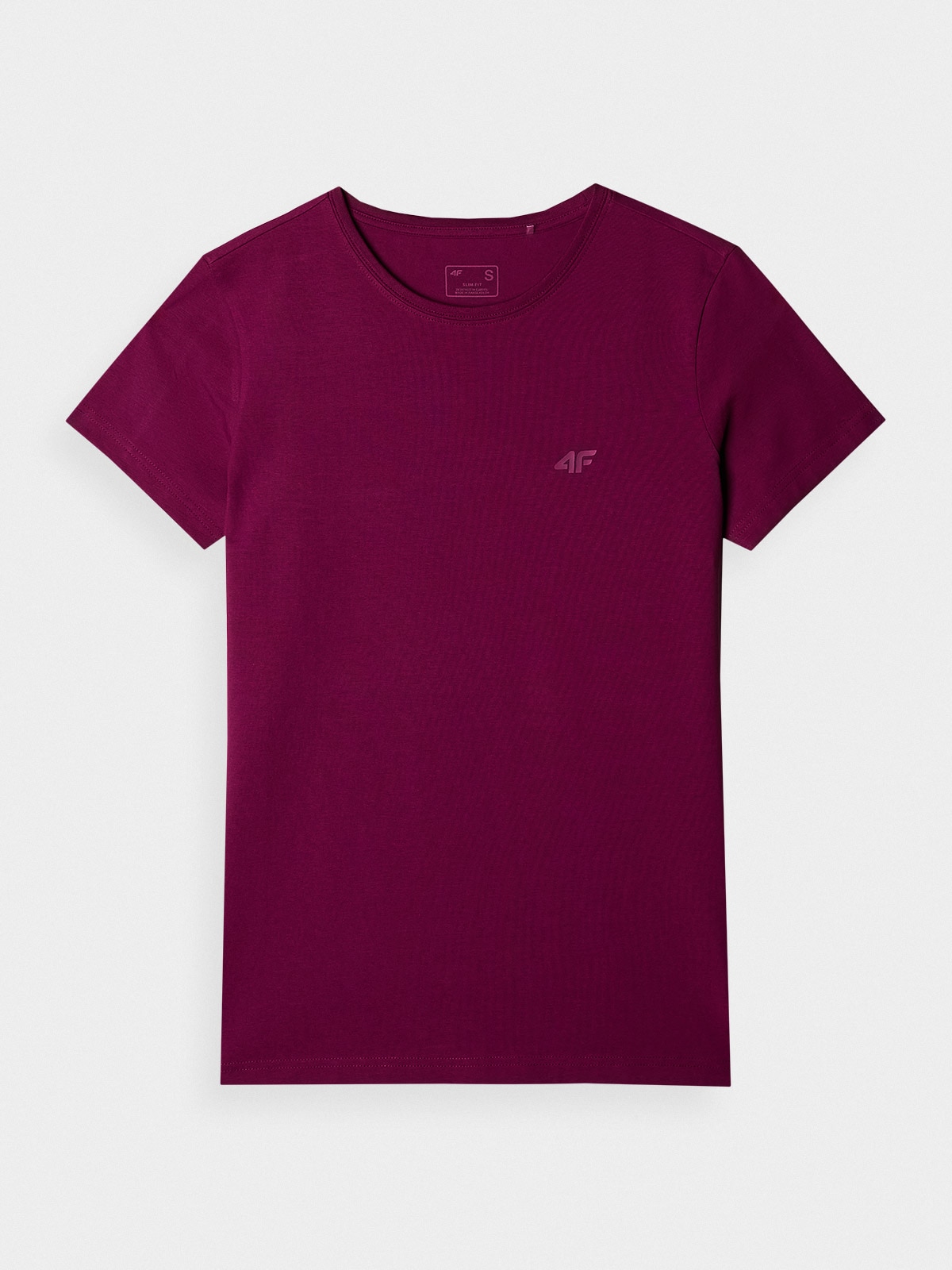 Dámské hladké tričko slim - fialové
