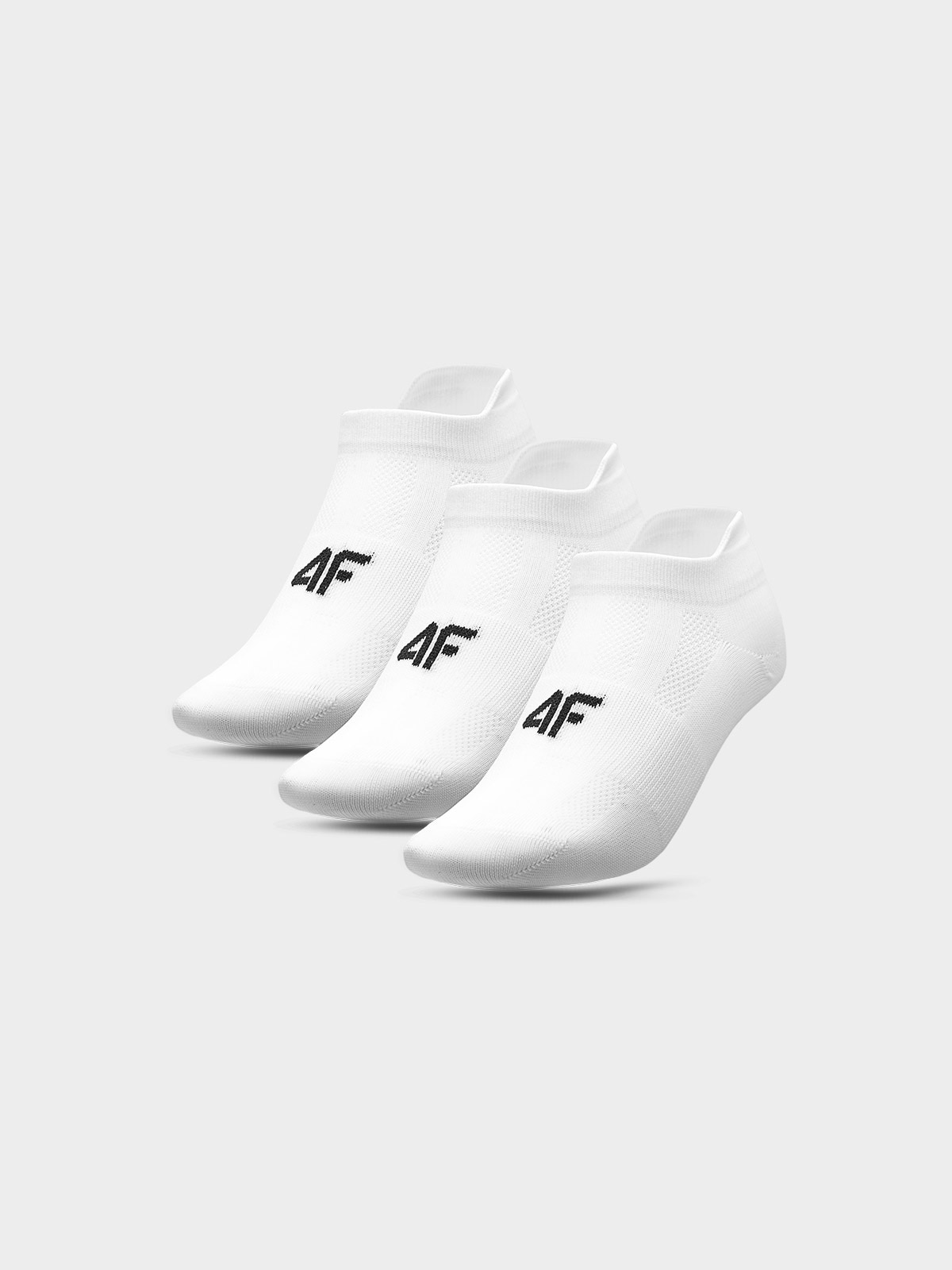 Dámské sportovní ponožky pod kotník (3-pack) - bílé