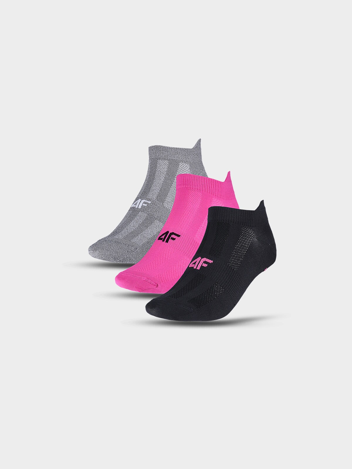Șosete de antrenament până la gleznă (3-pack) pentru femei - multicolor
