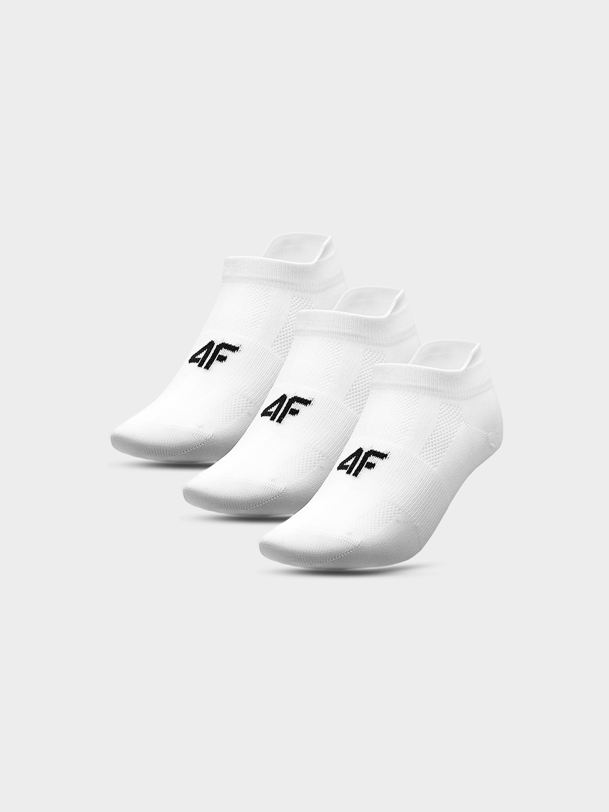 Pánské sportovní ponožky pod kotník (3-pack) - bílé