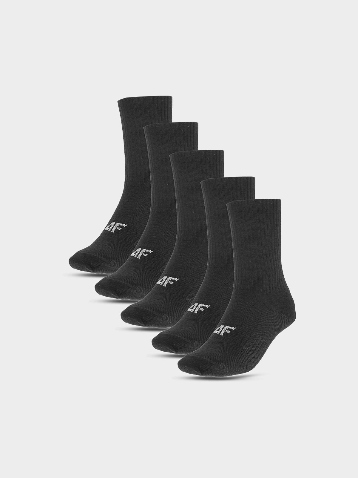 Șosete casual peste gleznă (5-pack) pentru femei - negre