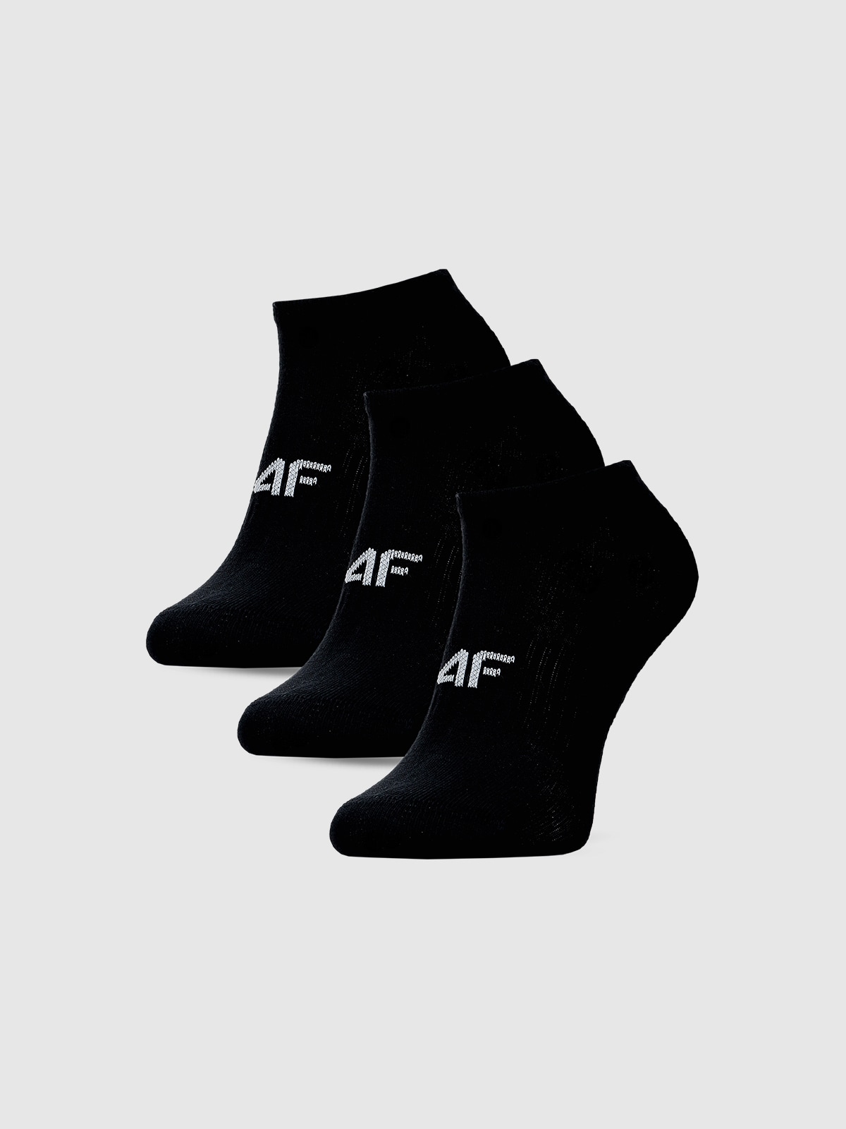 Șosete casual tălpici (3-pack) pentru femei - negre